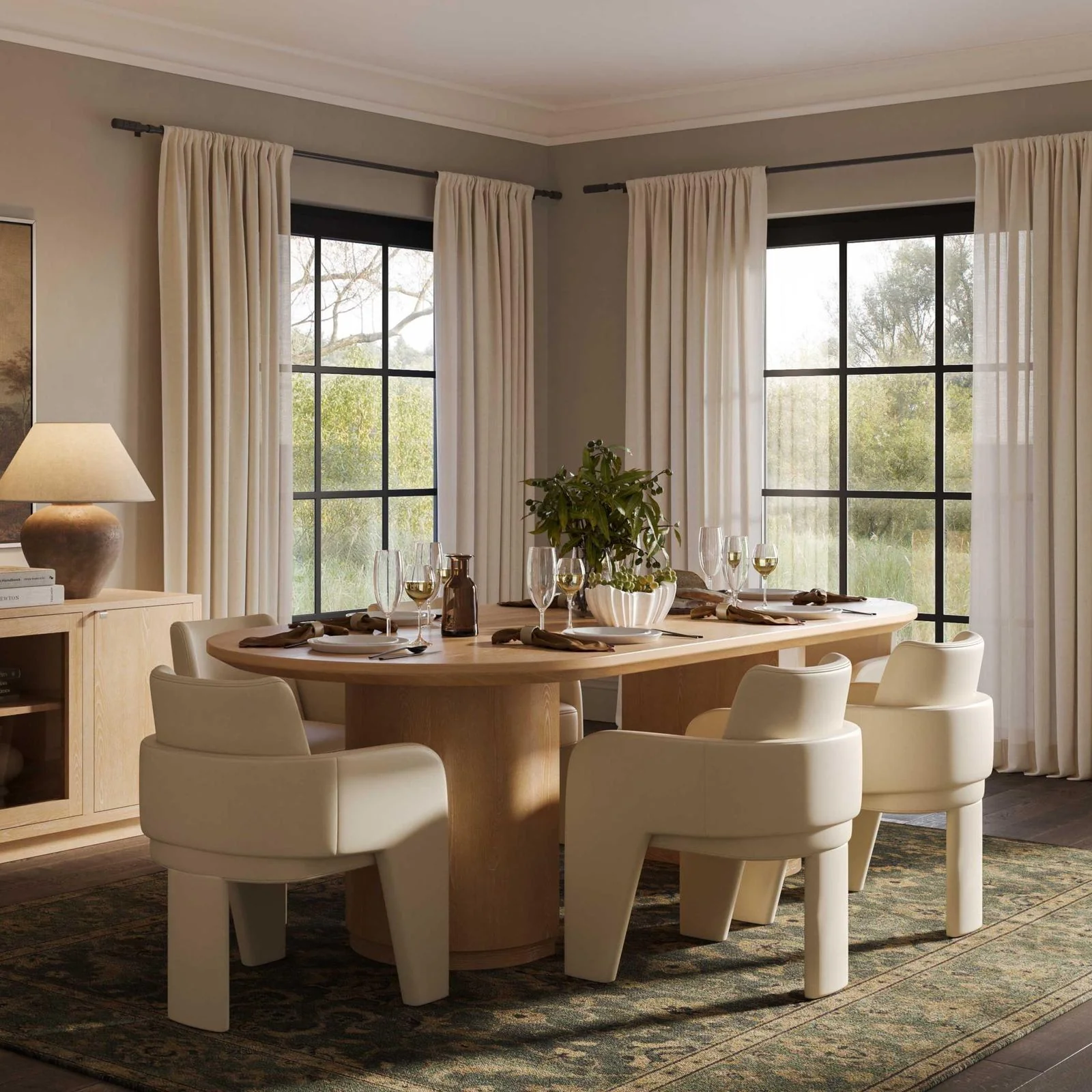 Marlow Natural Wood Dining Table - Image 3