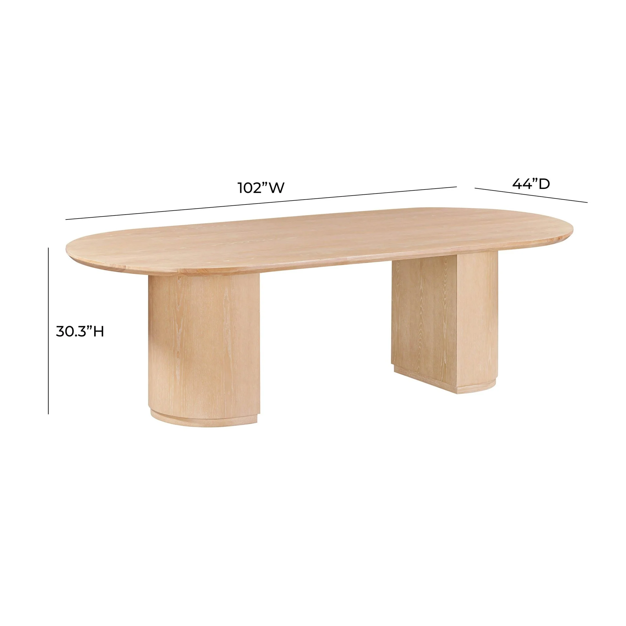 Marlow Natural Wood Dining Table - Image 7