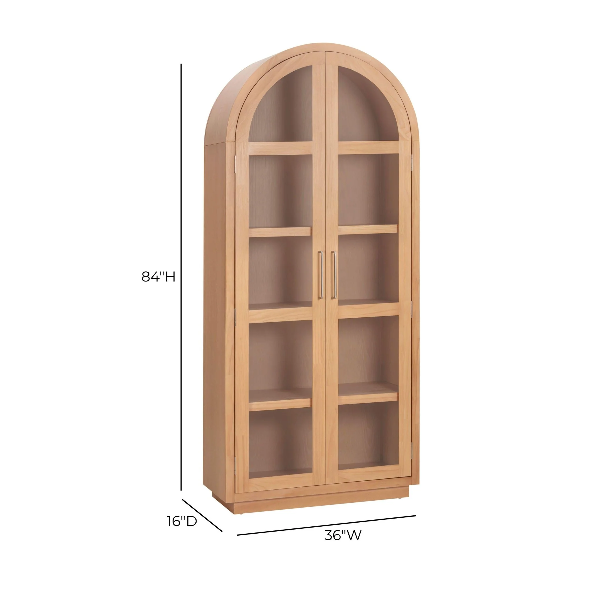 Marlow Natural Wood Display Cabinet - Image 9