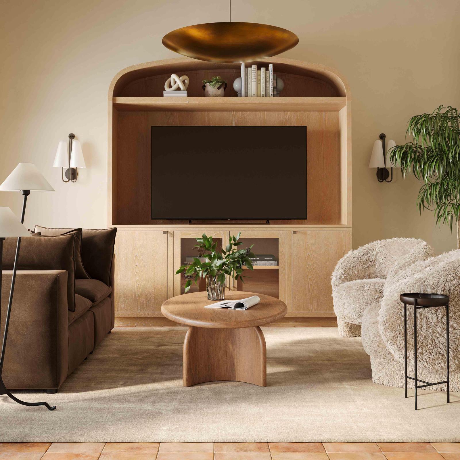 Marlow Natural Wood Entertainment Center - Image 2