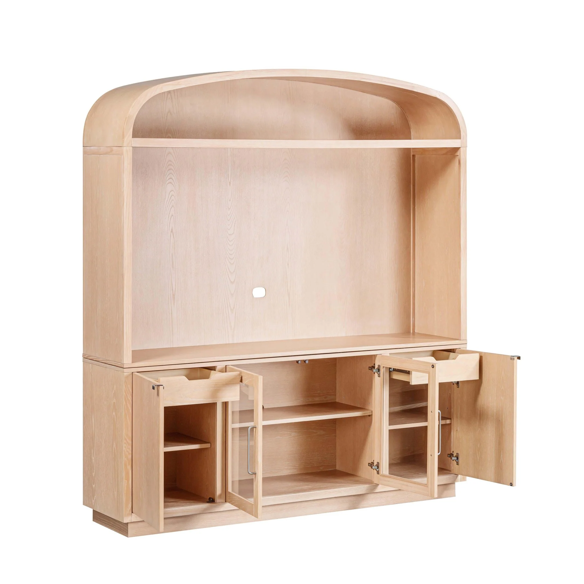 Marlow Natural Wood Entertainment Center - Image 5