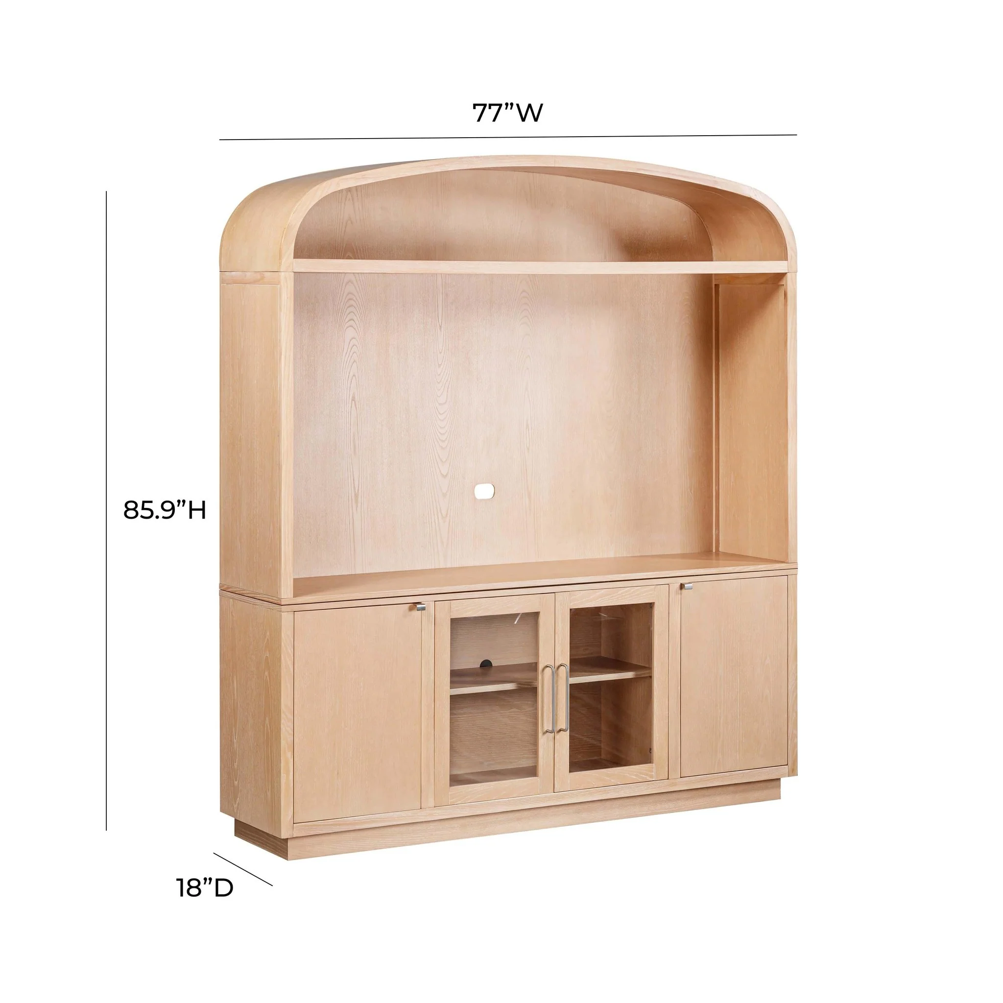 Marlow Natural Wood Entertainment Center - Image 8
