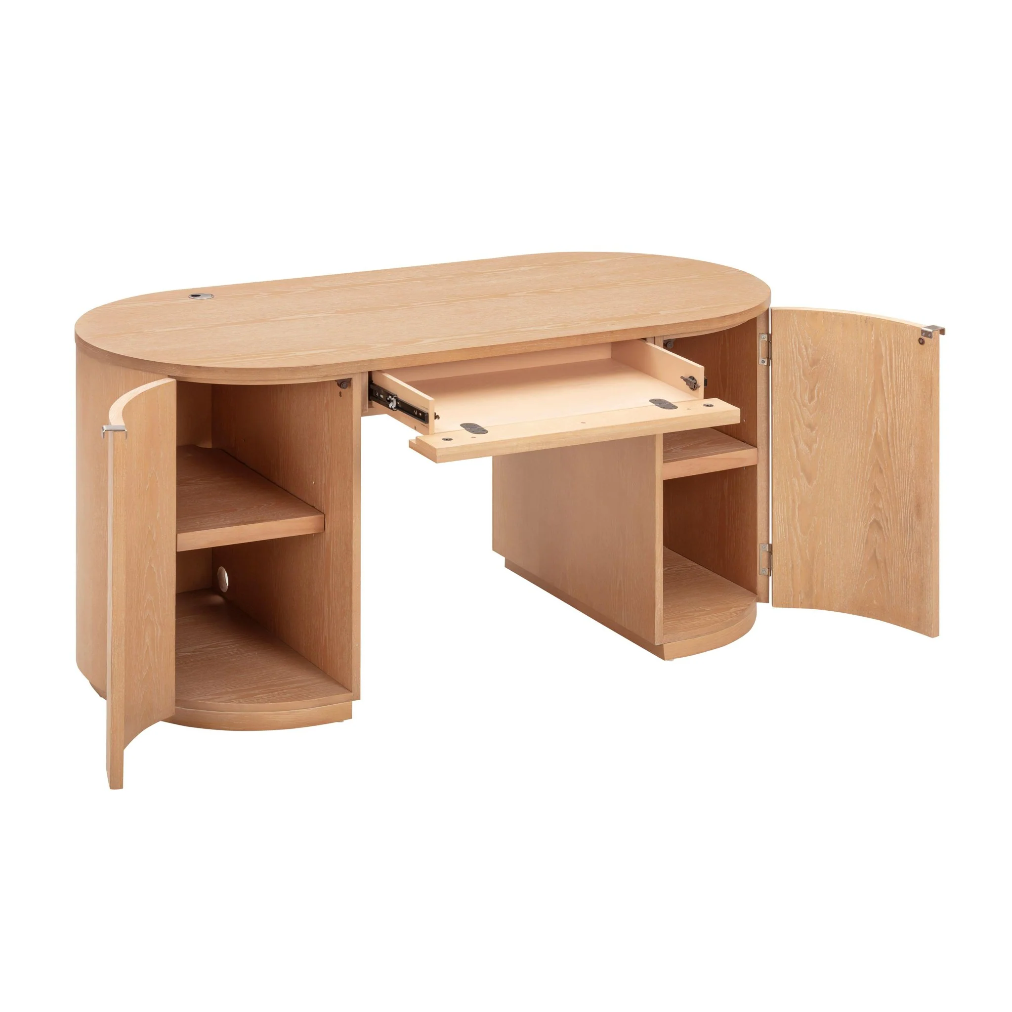 Marlow Natural Wood Executive Desk - Image 7