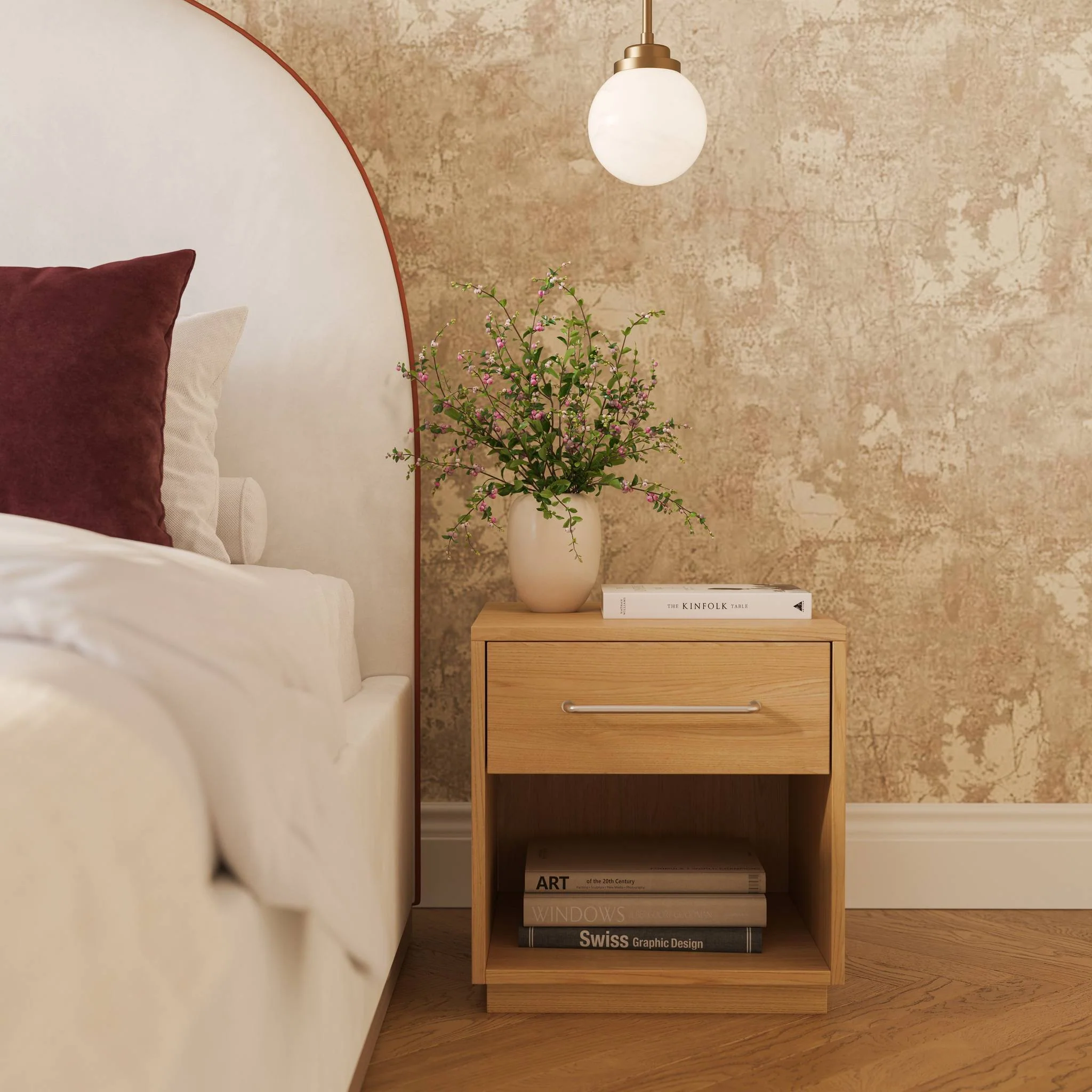Marlow Natural Wood Nightstand - Image 2