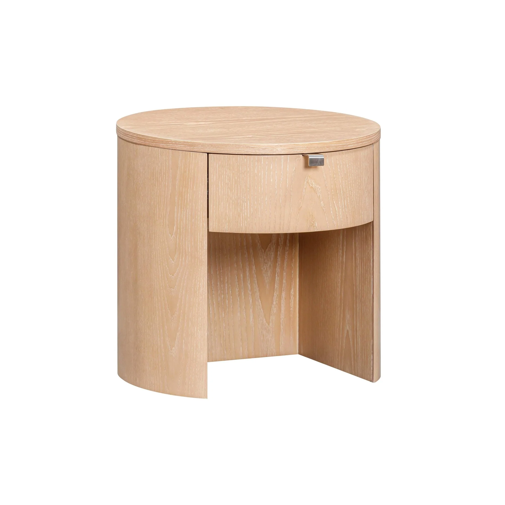 Marlow Natural Wood Round Nightstand - Image 4