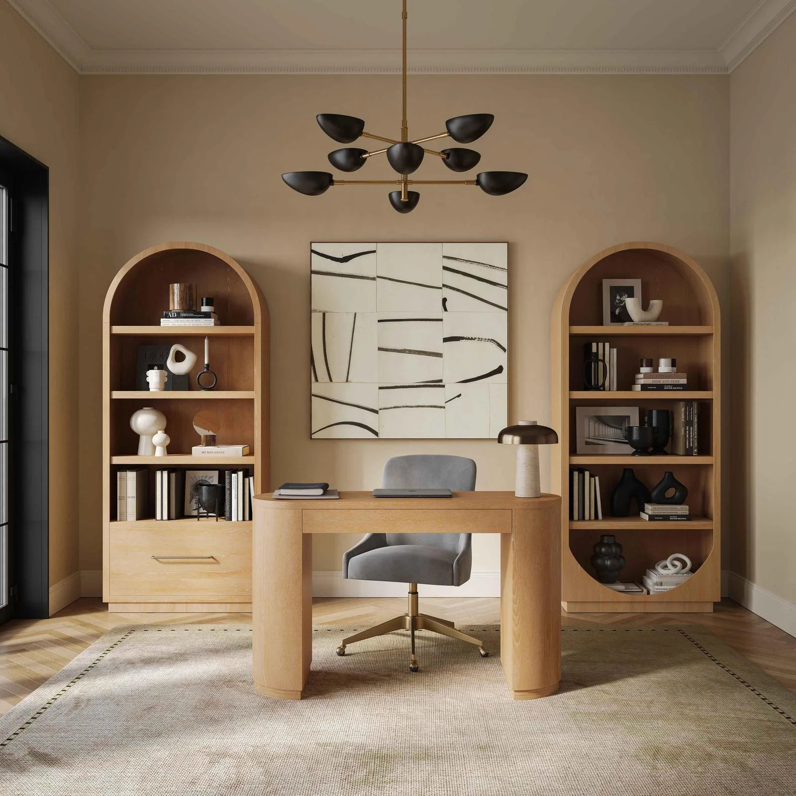 Marlow Natural Wood Writing Desk - Image 2