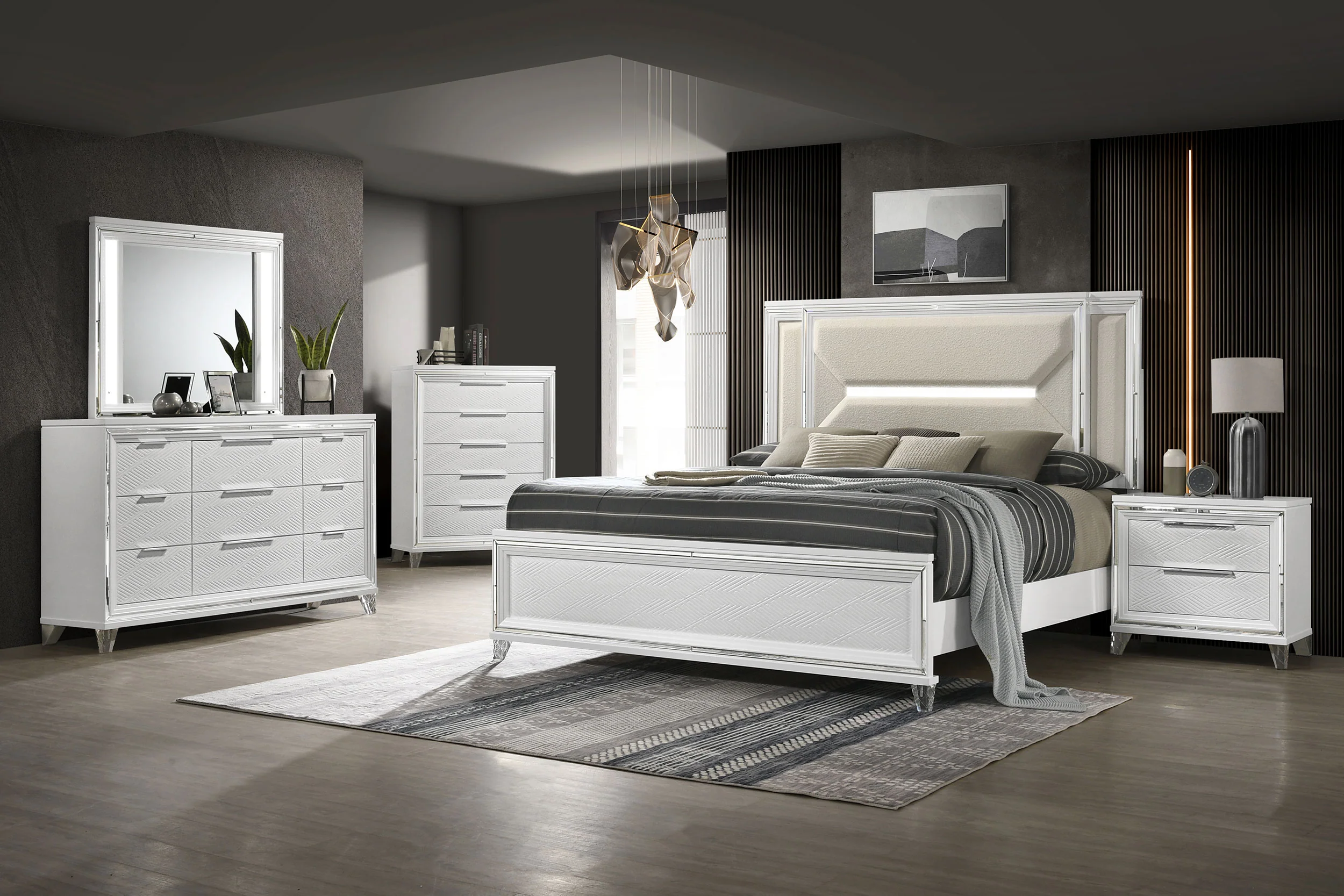 Marmore Panel Bed with LED Lighting - Image 24