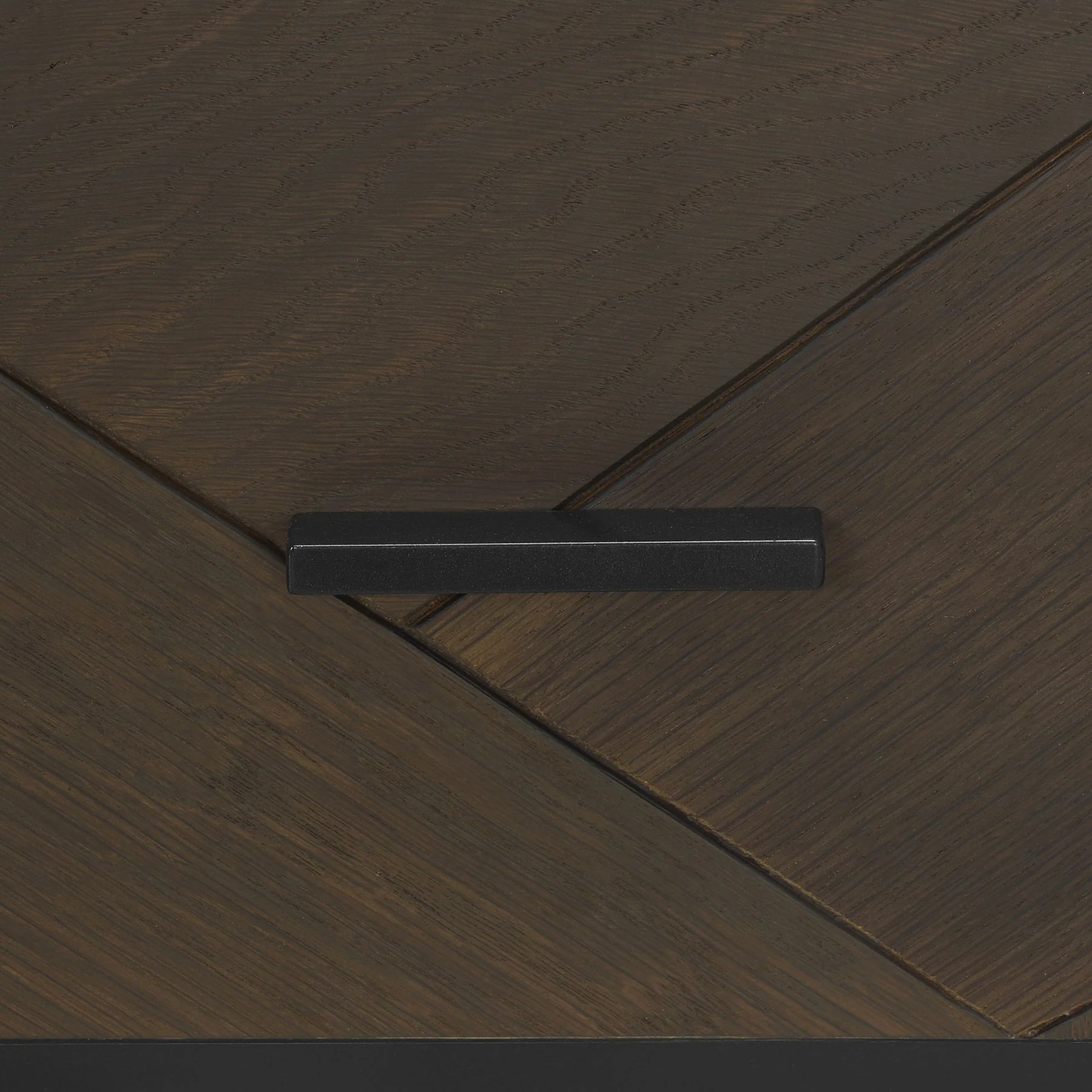 Marquis 4 Piece Queen Size Platform Bed Frame Bedroom Set in Oak Wood with Faux Leather Headboard - Image 10