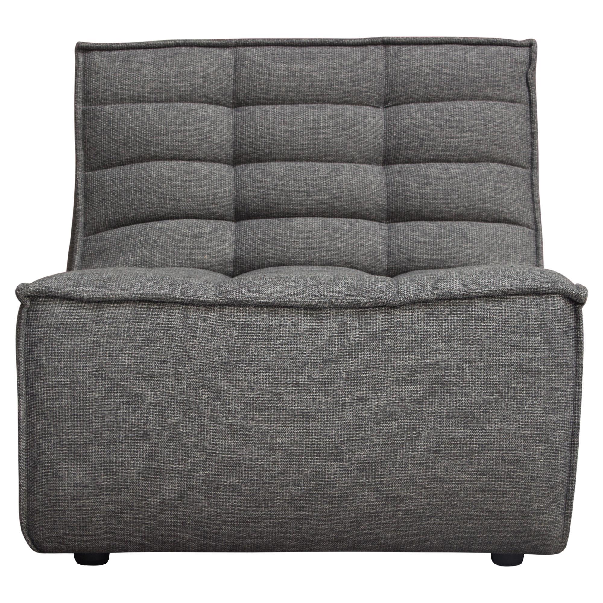 Marshall 3PC Corner Modular Sectional w/ Scooped Seat in Grey Fabric by Diamond Sofa - Image 6
