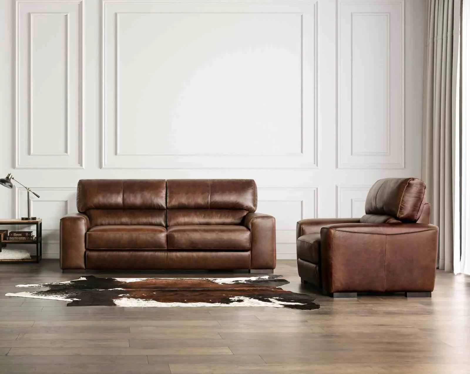Marsicano Loveseat, Cognac - Image 2