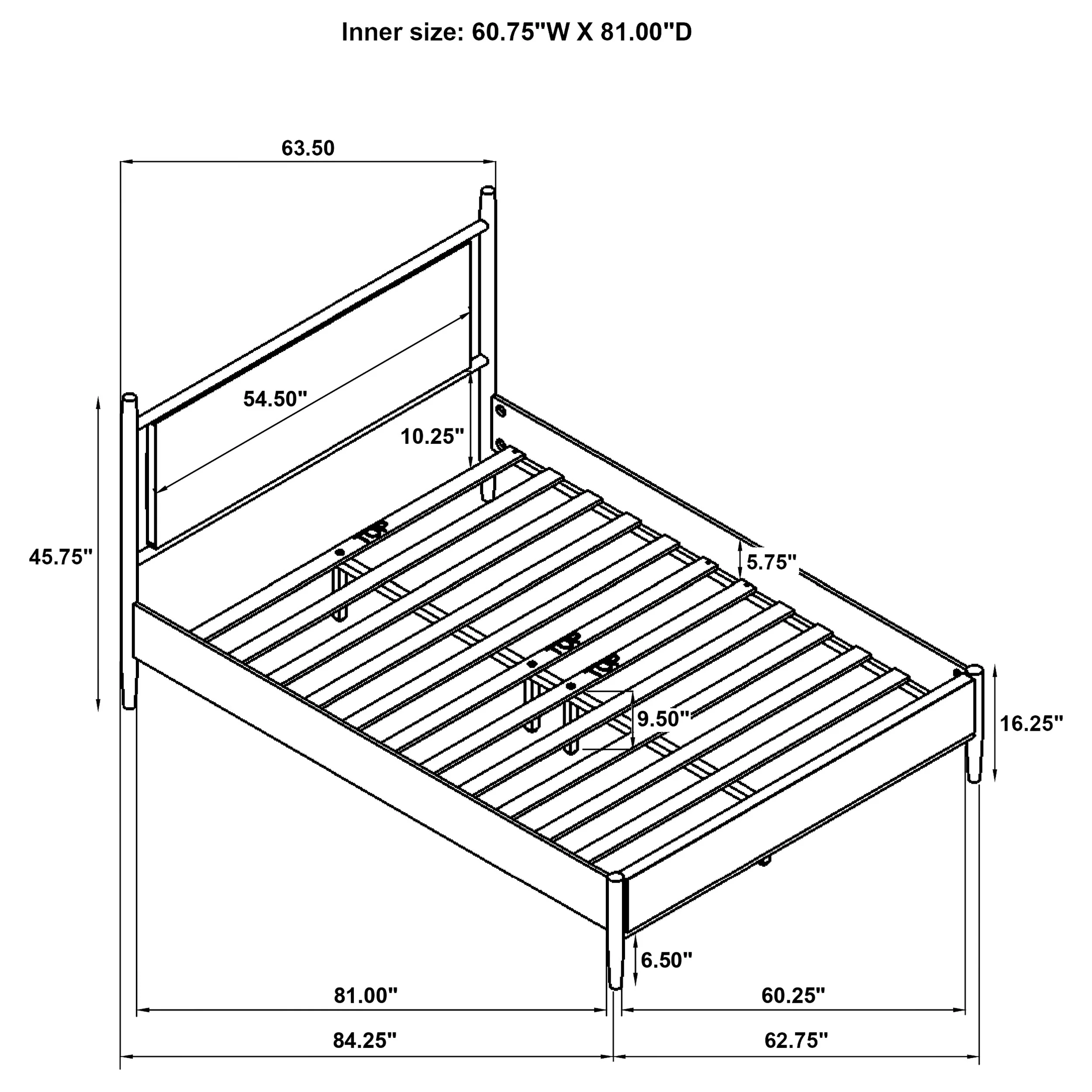 Mason Panel Platform Bed - Image 10