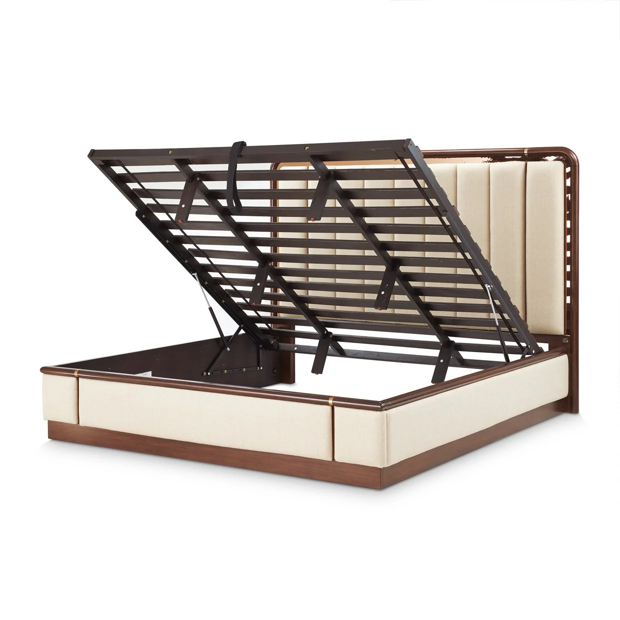 Mason Park King Platform Bed with Lift Mechanism - Umber - Image 3