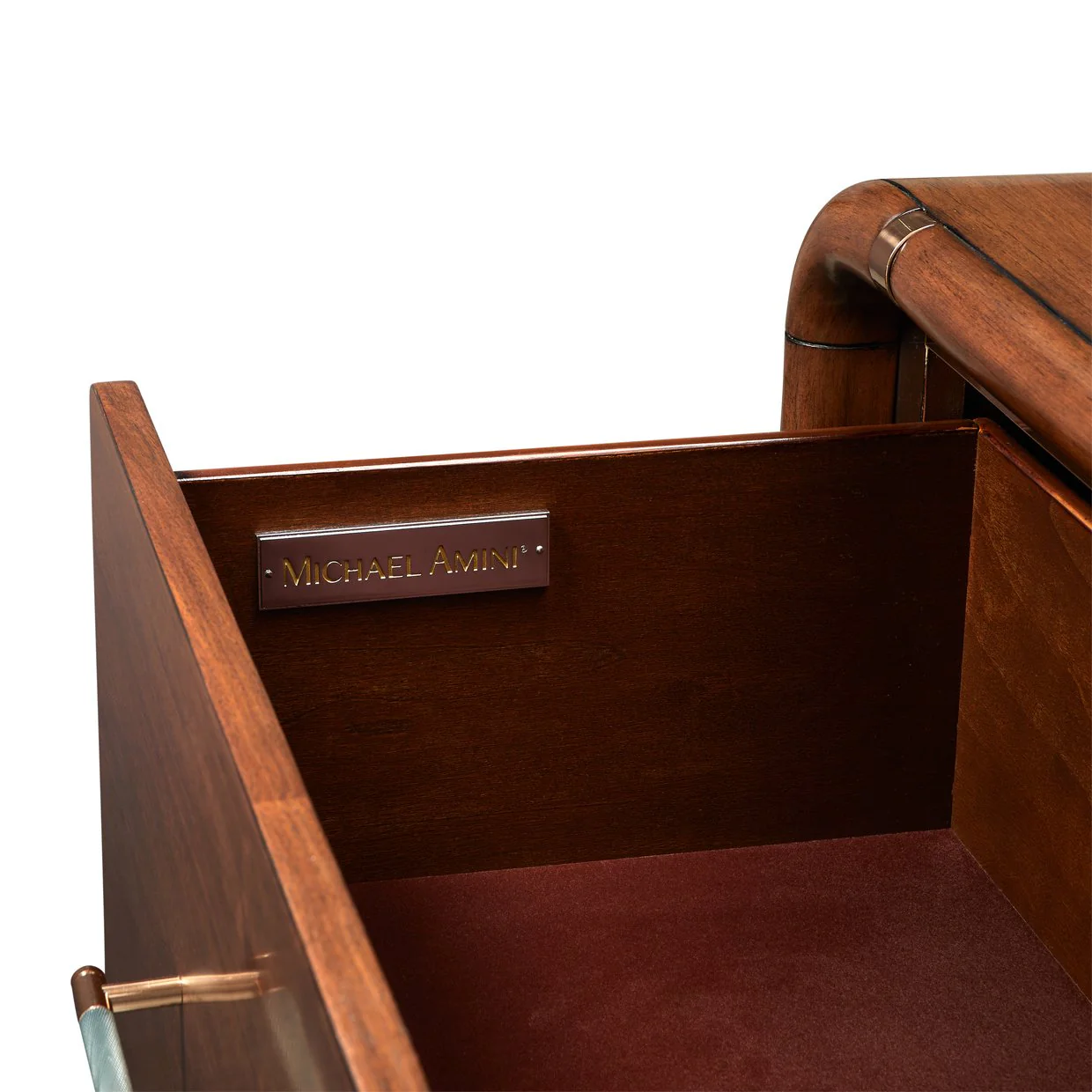 Mason Park Offset Chest with Storage Mirror - Umber - Image 12