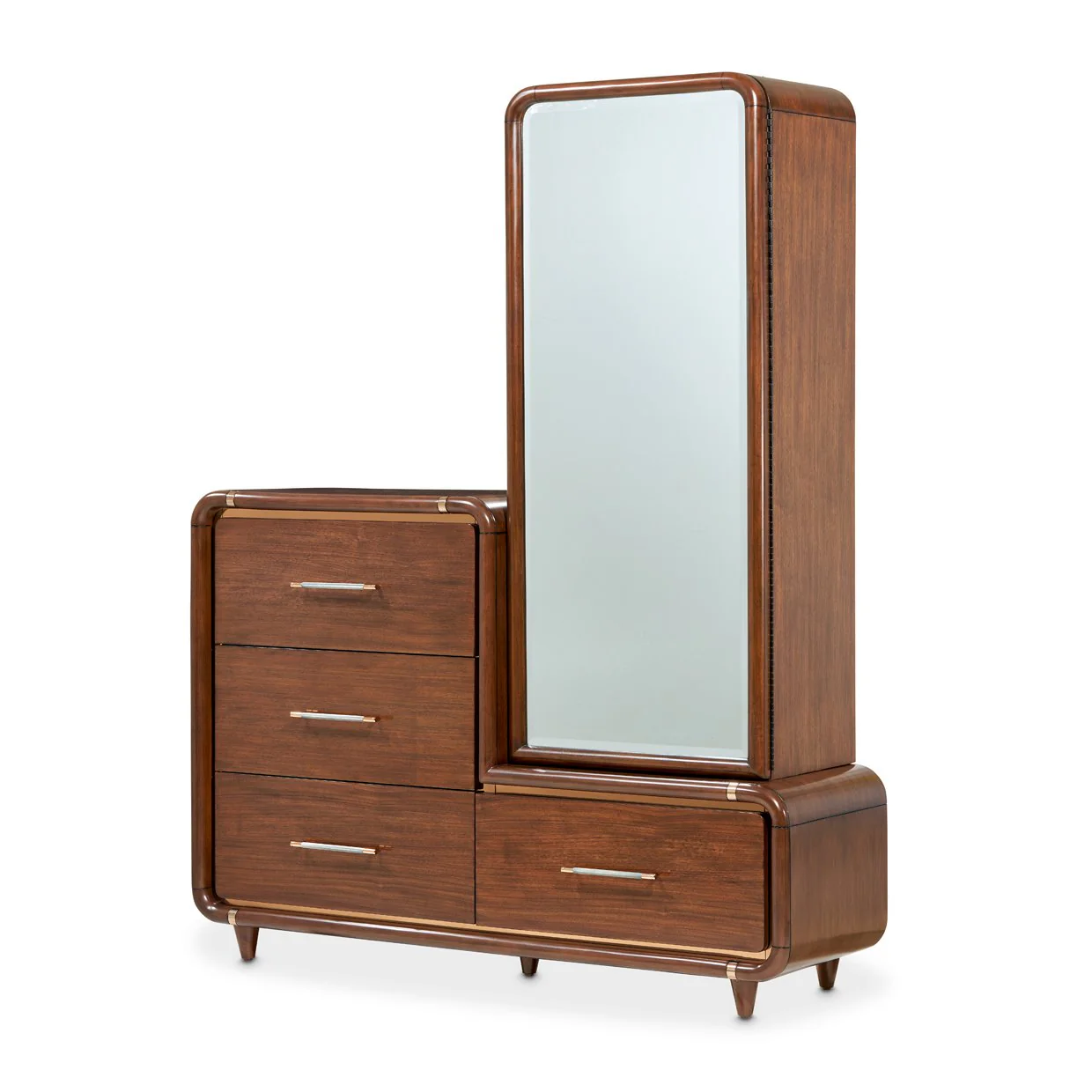 Mason Park Offset Chest with Storage Mirror - Umber - Image 19