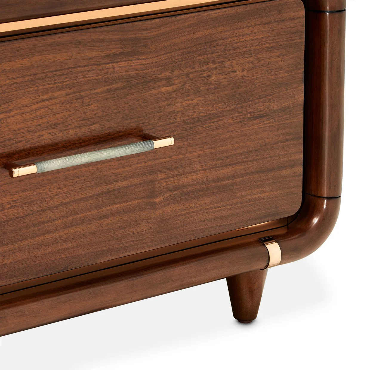 Mason Park Offset Chest with Storage Mirror - Umber - Image 6