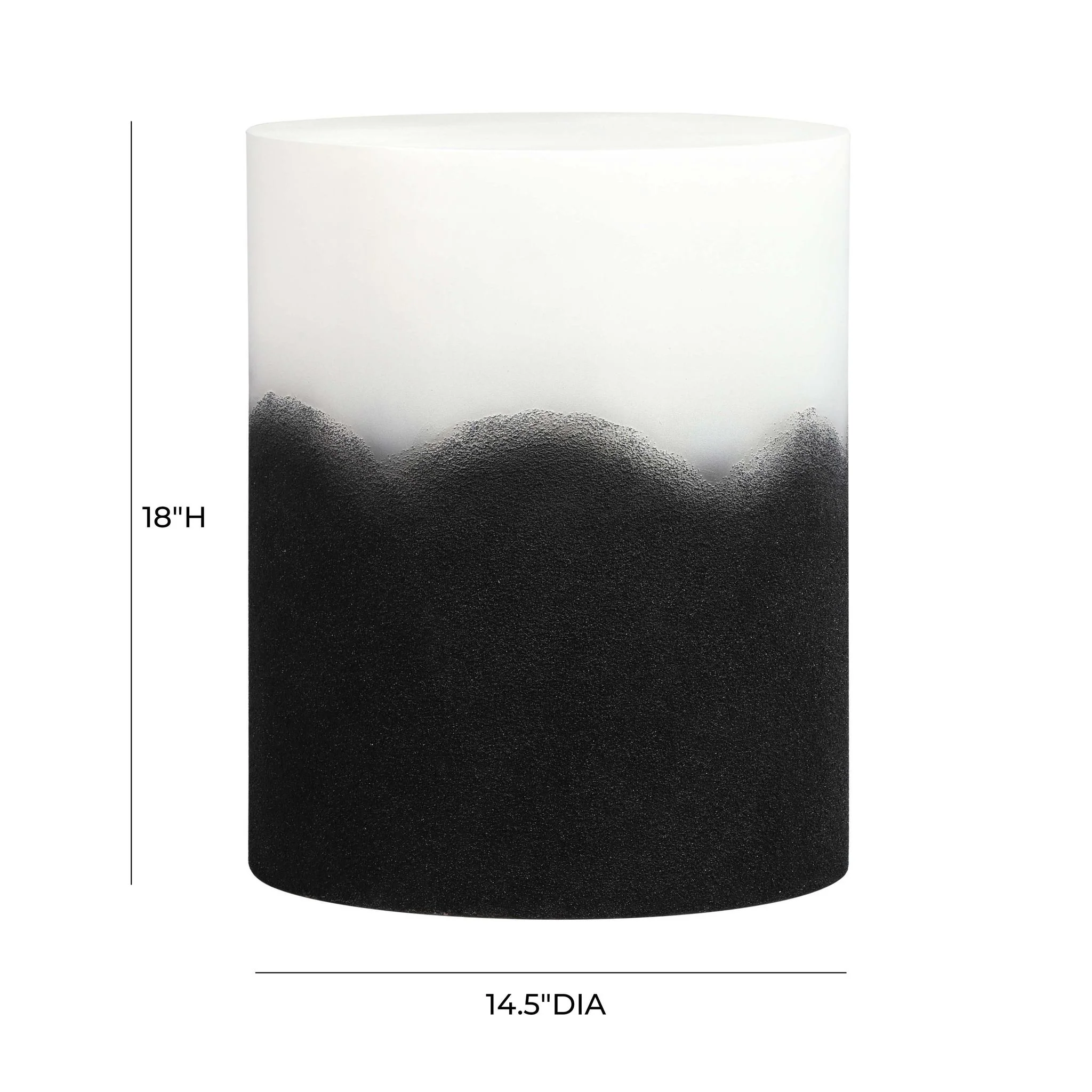 Matra Black and White Side Table - Image 6