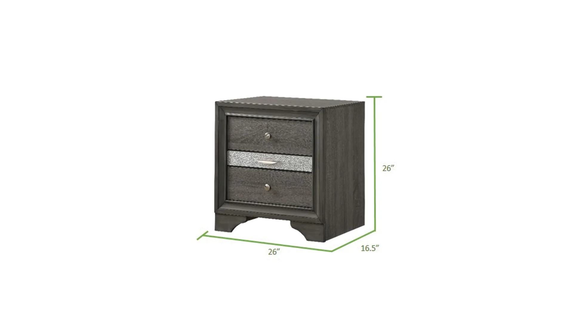 Matrix 4 Pc King Bed Gray - Image 14