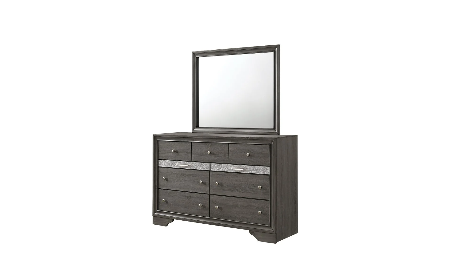 Matrix 4 Pc Queen Bed  Gray - Image 6