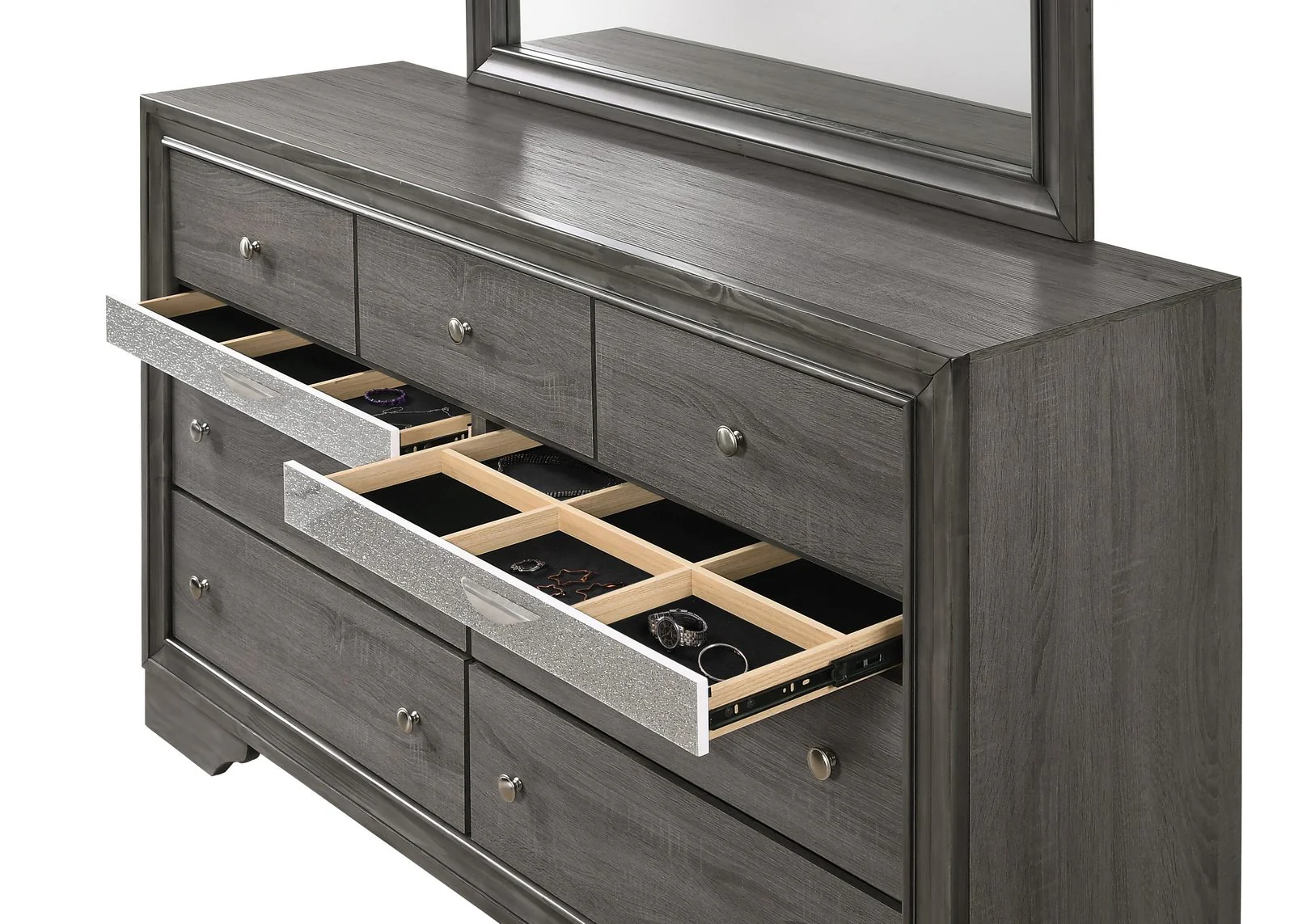Matrix 5 Pc King Bed Gray - Image 8