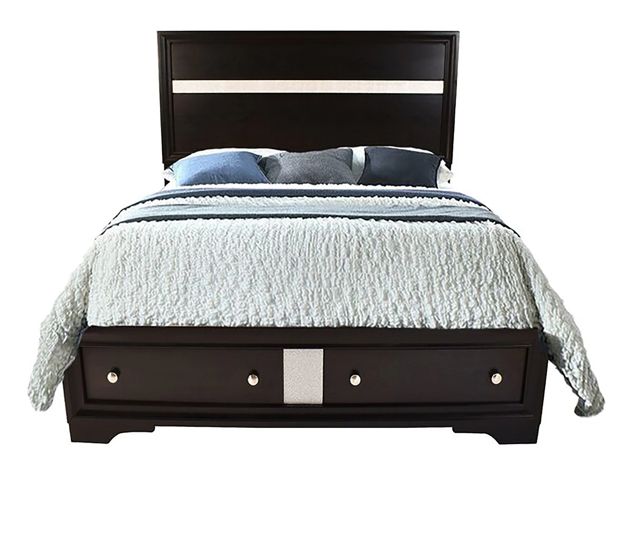 Matrix 5 Pc Queen Bed Black - Image 2