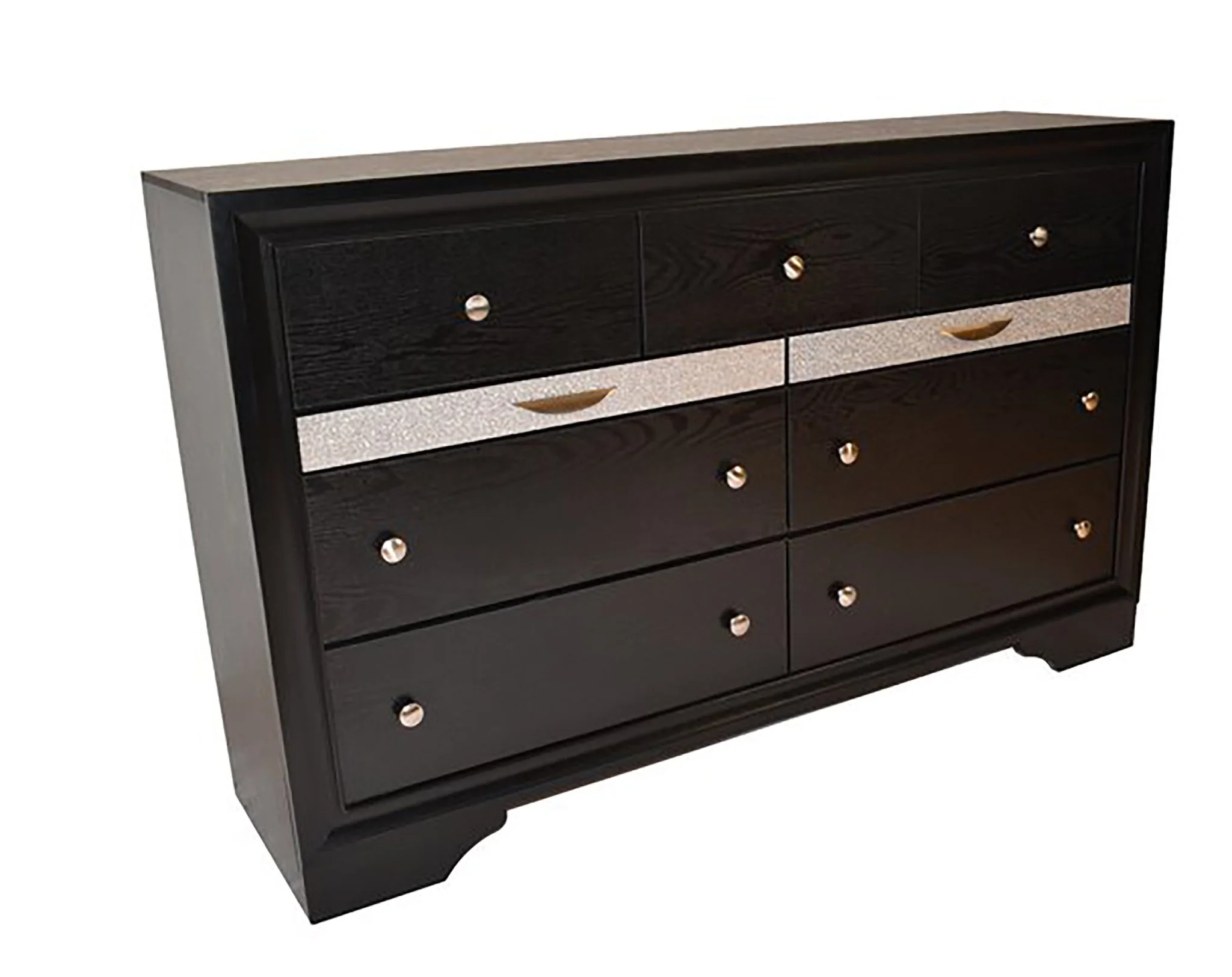 Matrix 5 Pc Queen Bed Black - Image 6