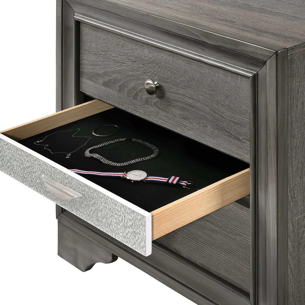 Matrix 5 Pc Queen Bed Gray - Image 17