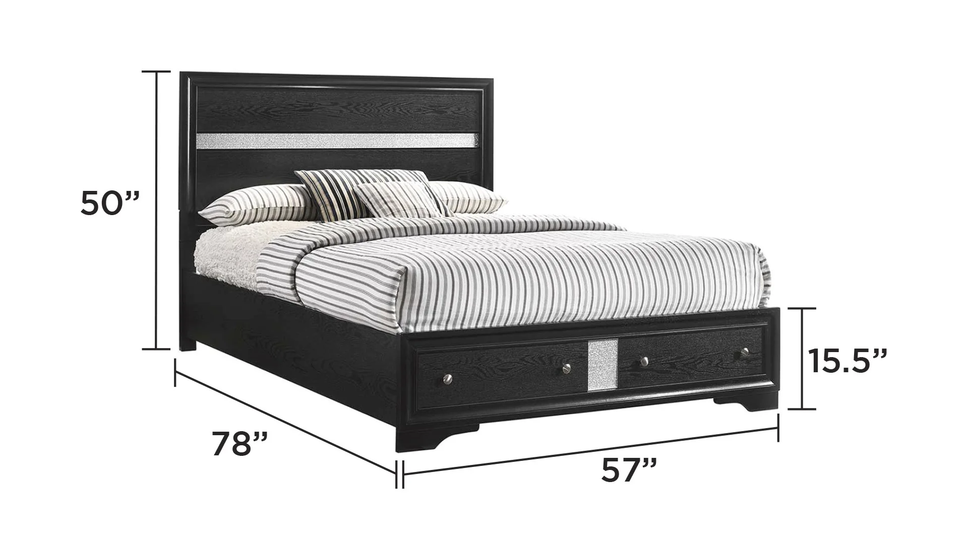 Matrix  Full Bed Gray - Image 2
