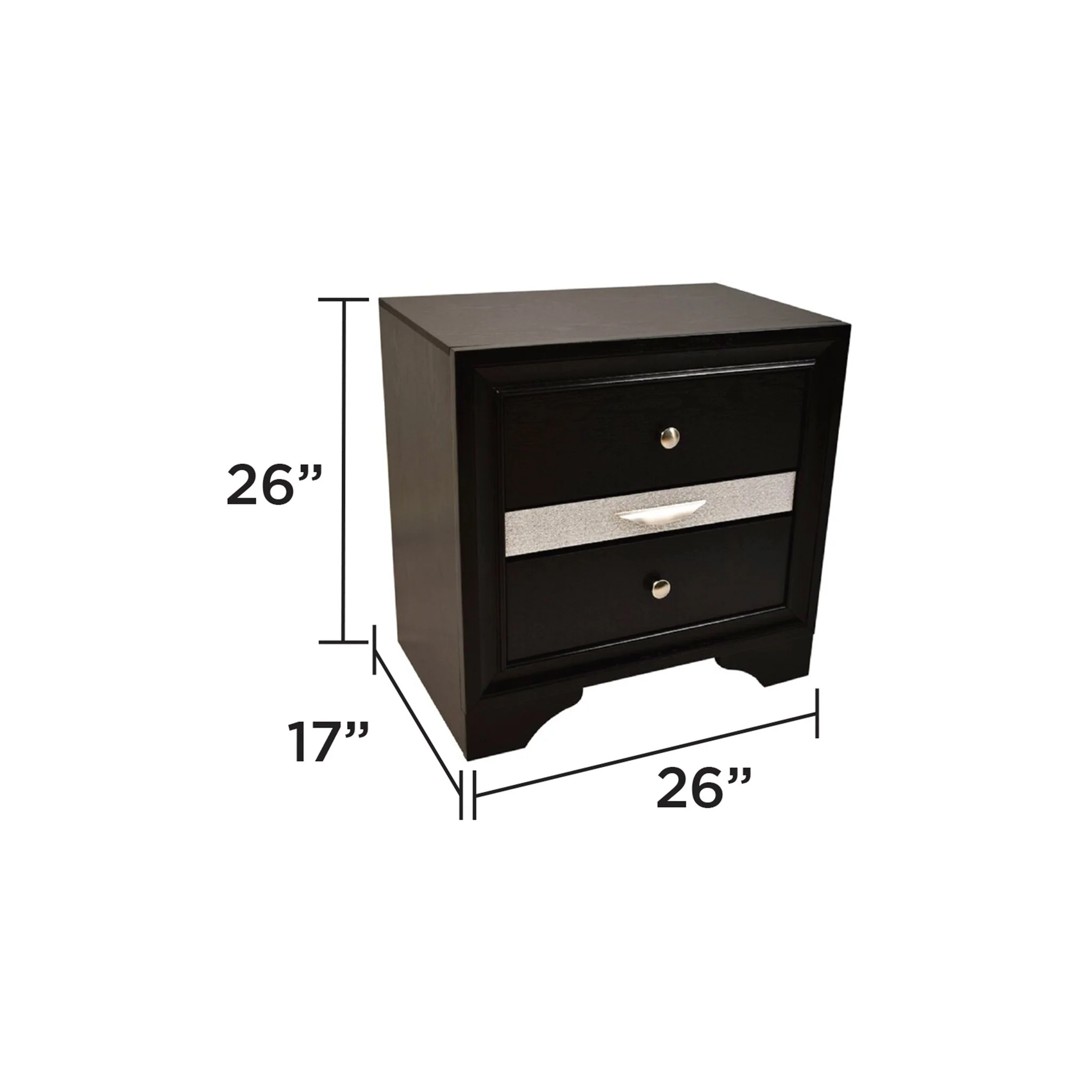 Matrix Nightstand  Black - Image 6
