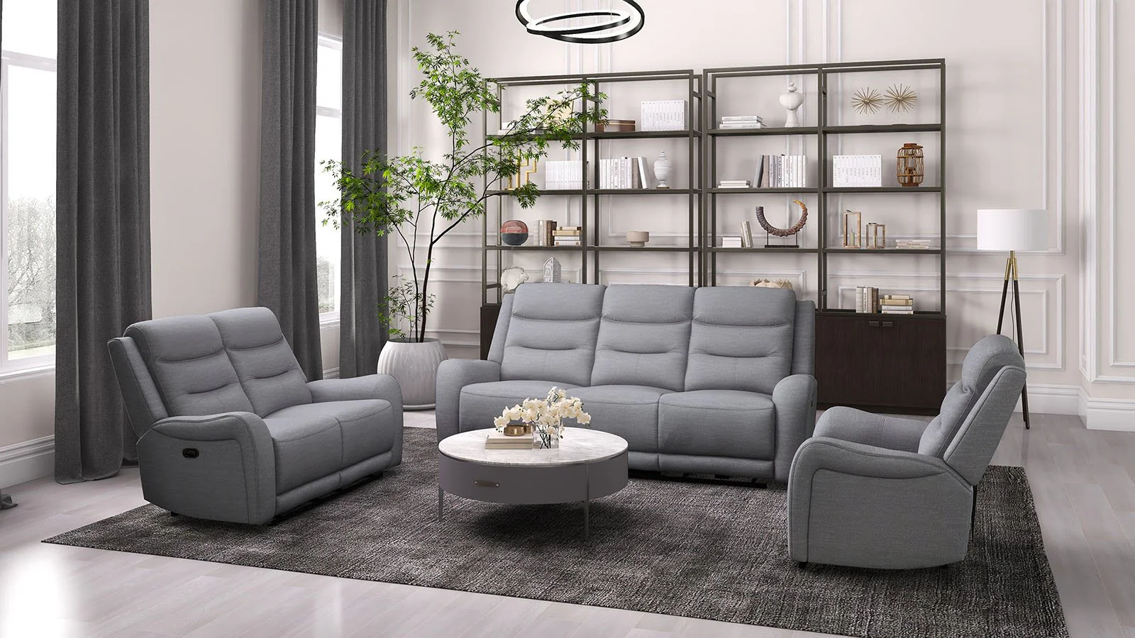 Matthias Recliner, Gray - Image 2
