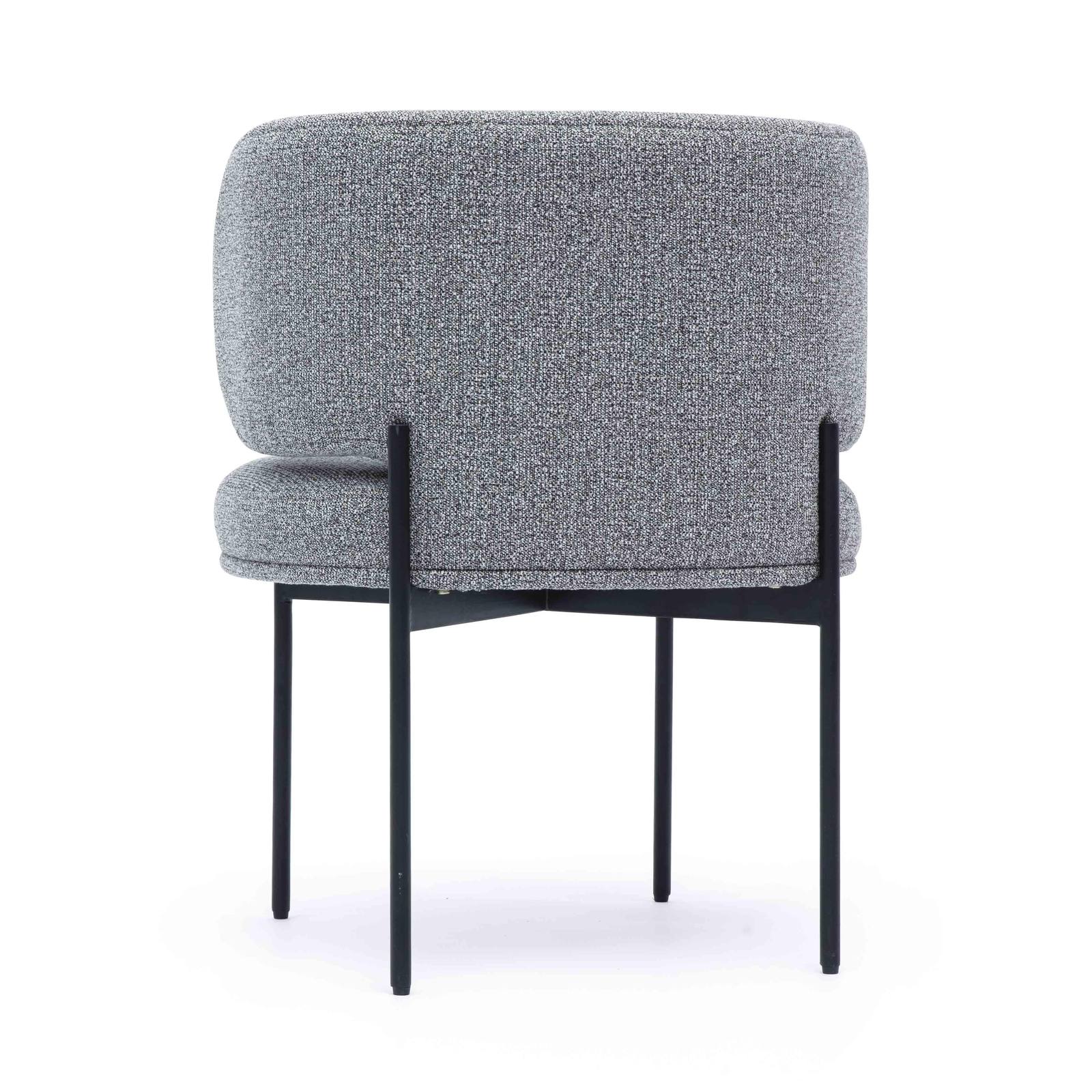 Maureen Speckled Grey Performance Boucle Dining Chair - Image 3