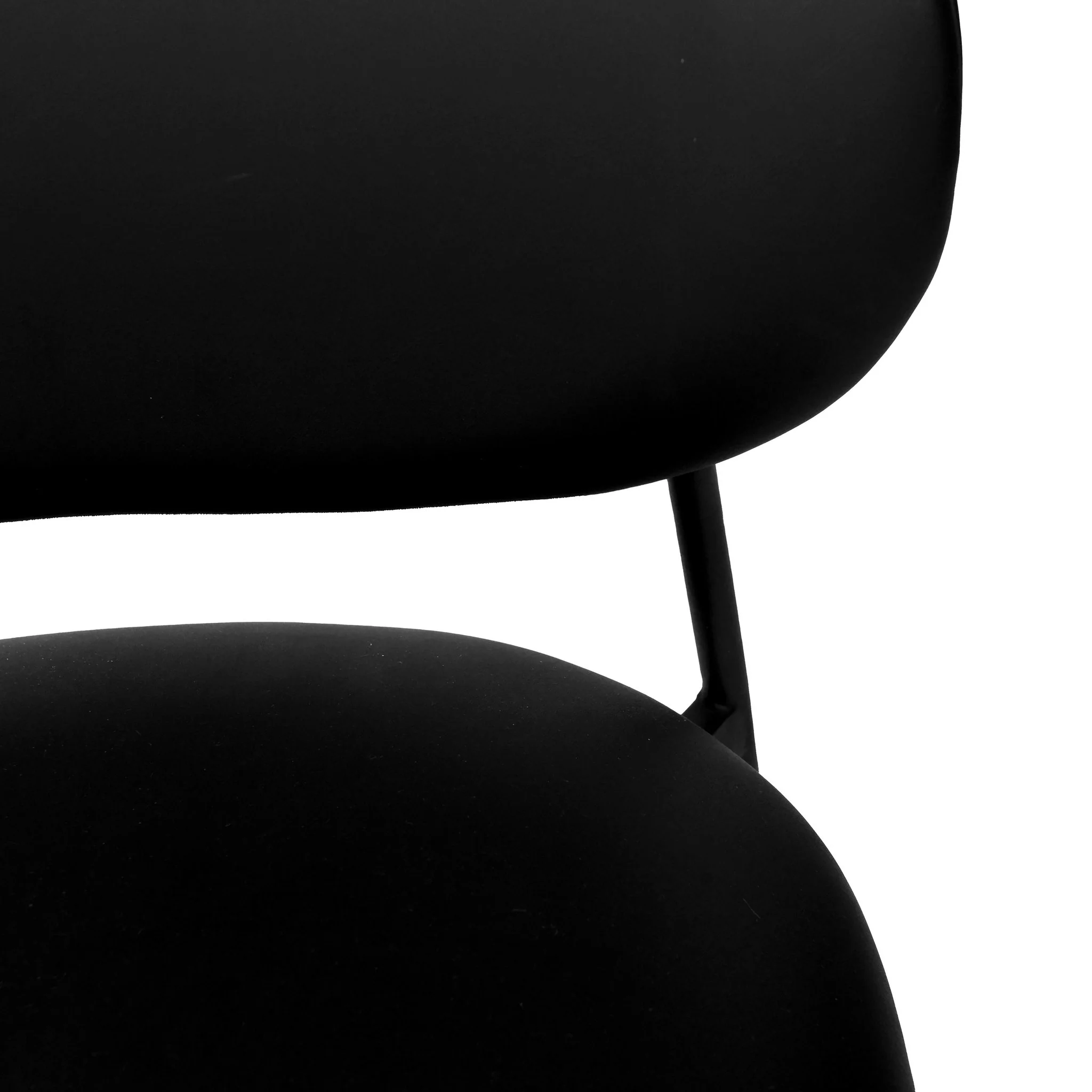 McKenzie Black Performance Vegan Leather Stackable Dining Chair - Set of 2 - Image 6