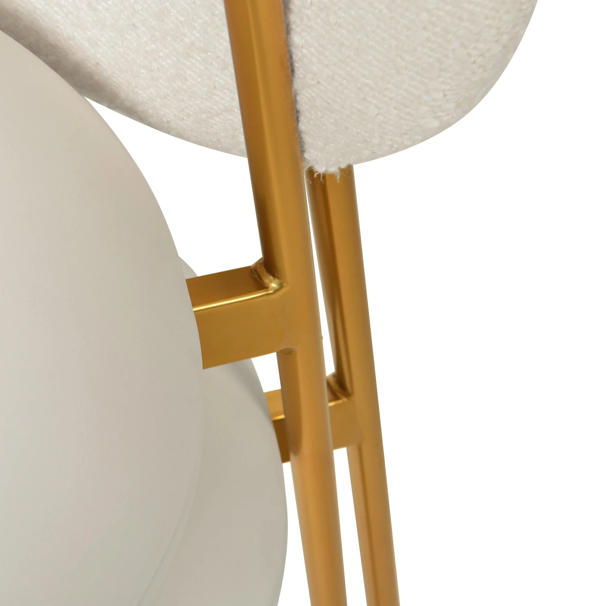McKenzie Cream Boucle & Performance Vegan Leather Stackable Dining Chair - Set of 2 - Image 8