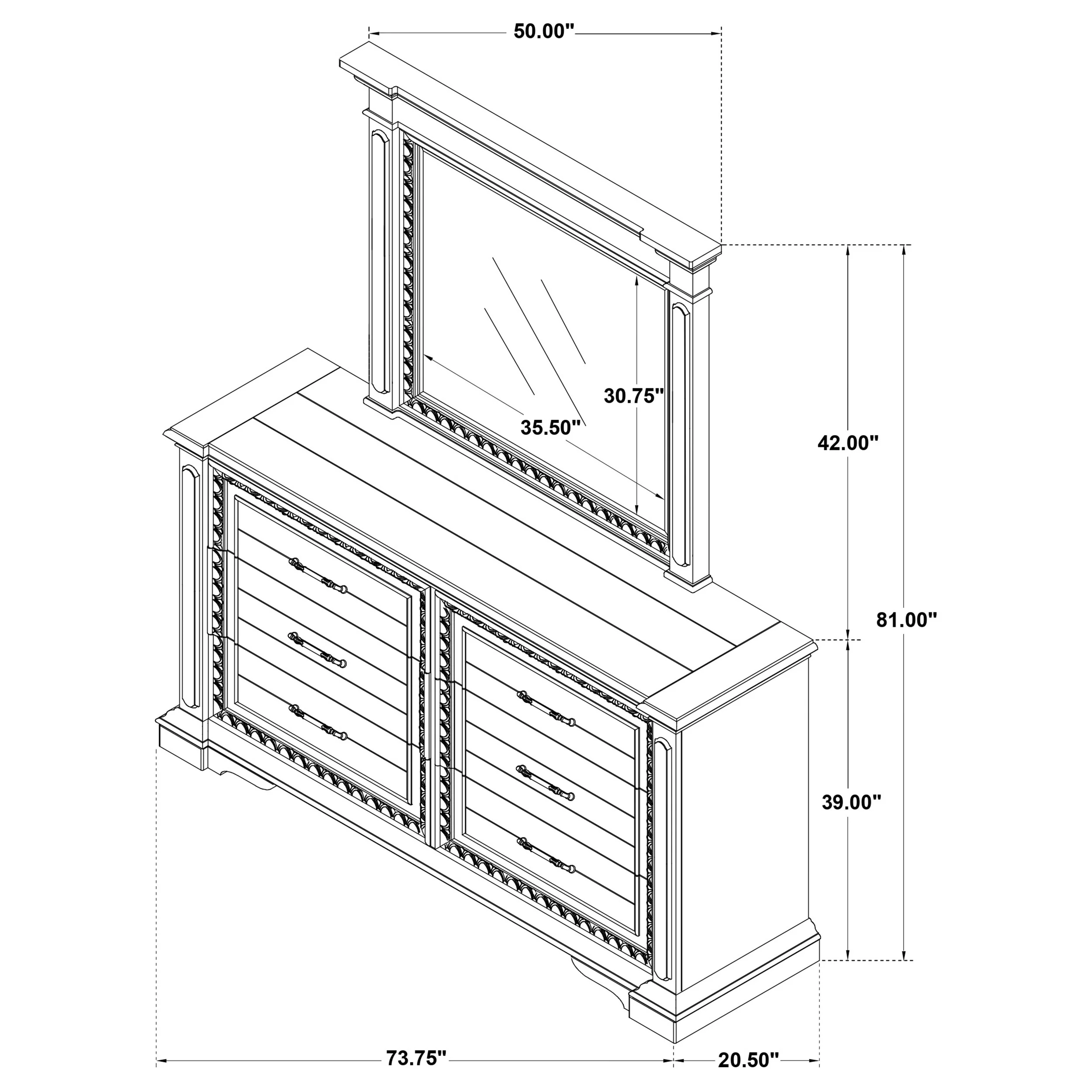 McKinney Dresser with Mirror - Image 14