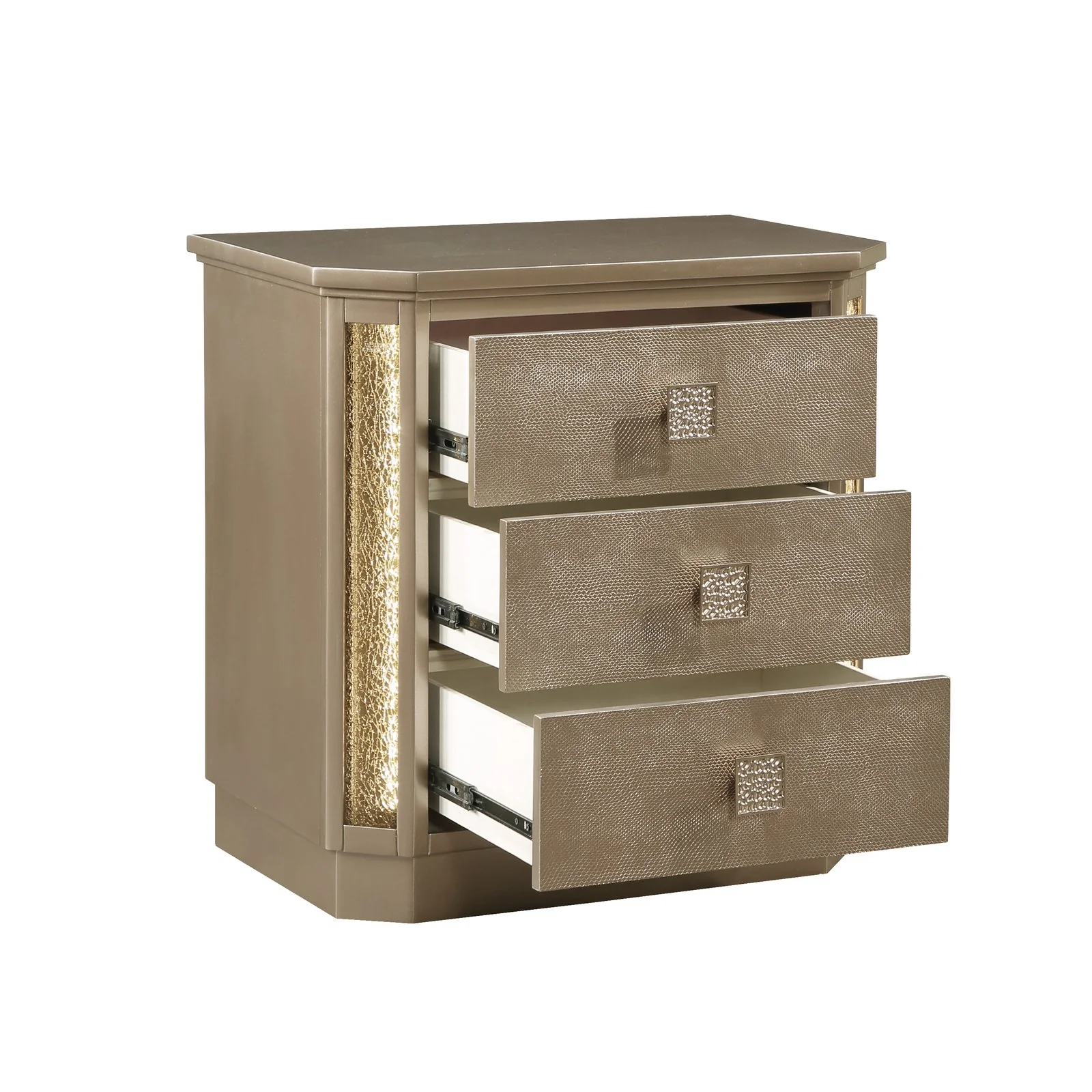 Medusa King 5 Pc Bedroom Set Gold - Image 16