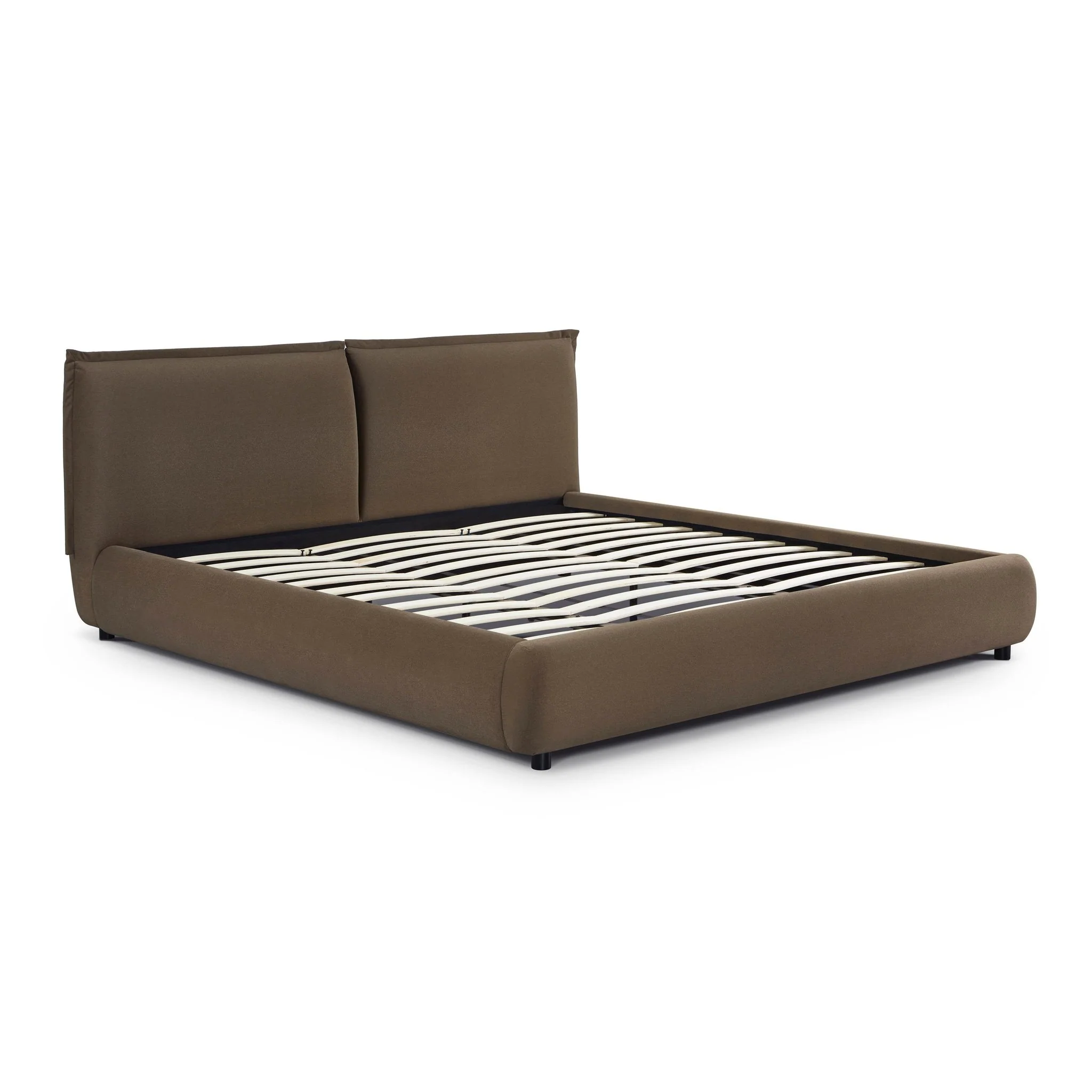 Mel Brown Faux Mohair King Bed - Image 4