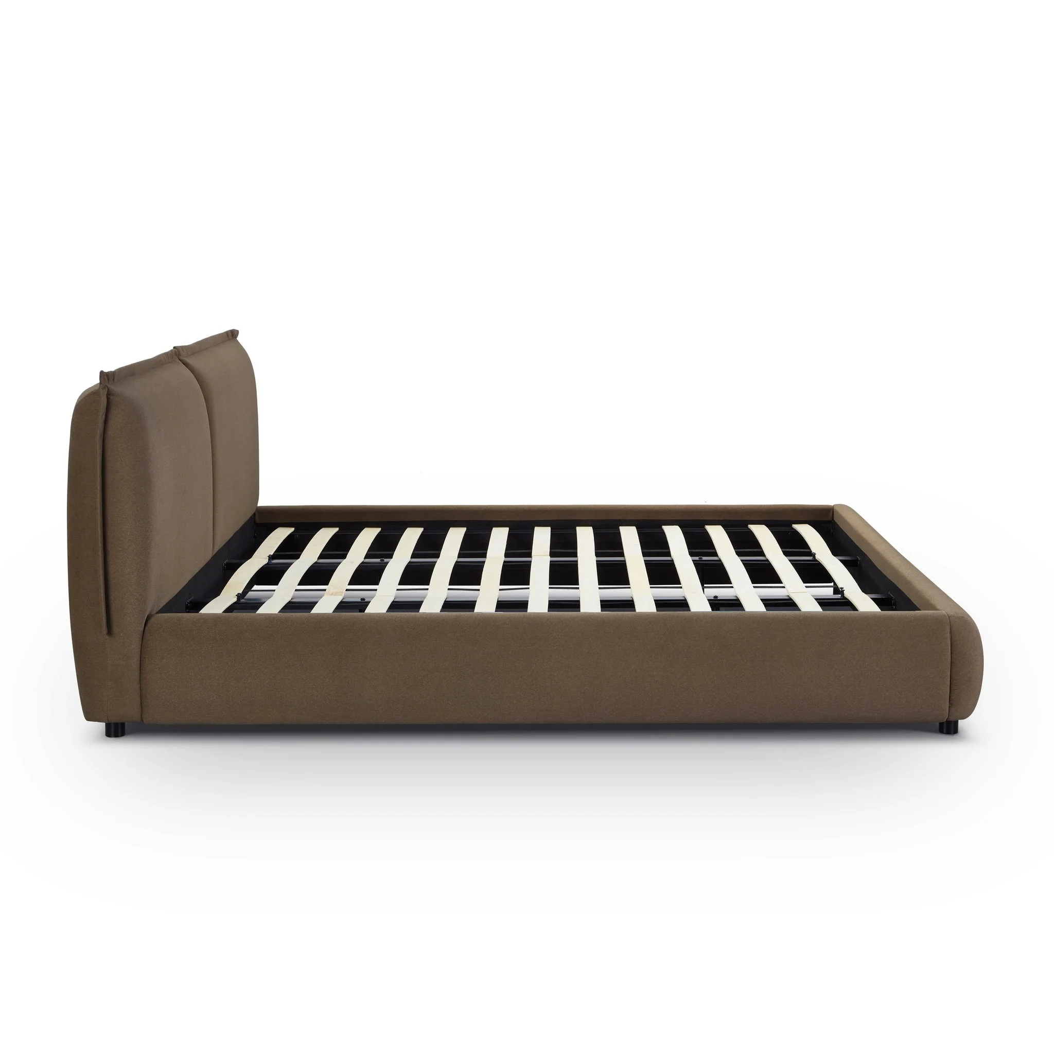Mel Brown Faux Mohair King Bed - Image 6