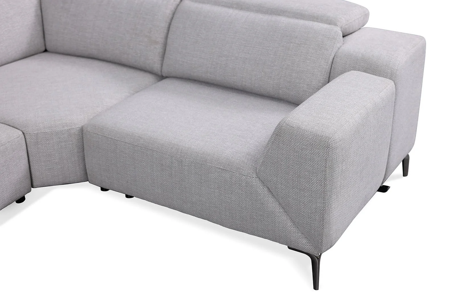 Melancton Power Sectional, Light Gray - Image 3