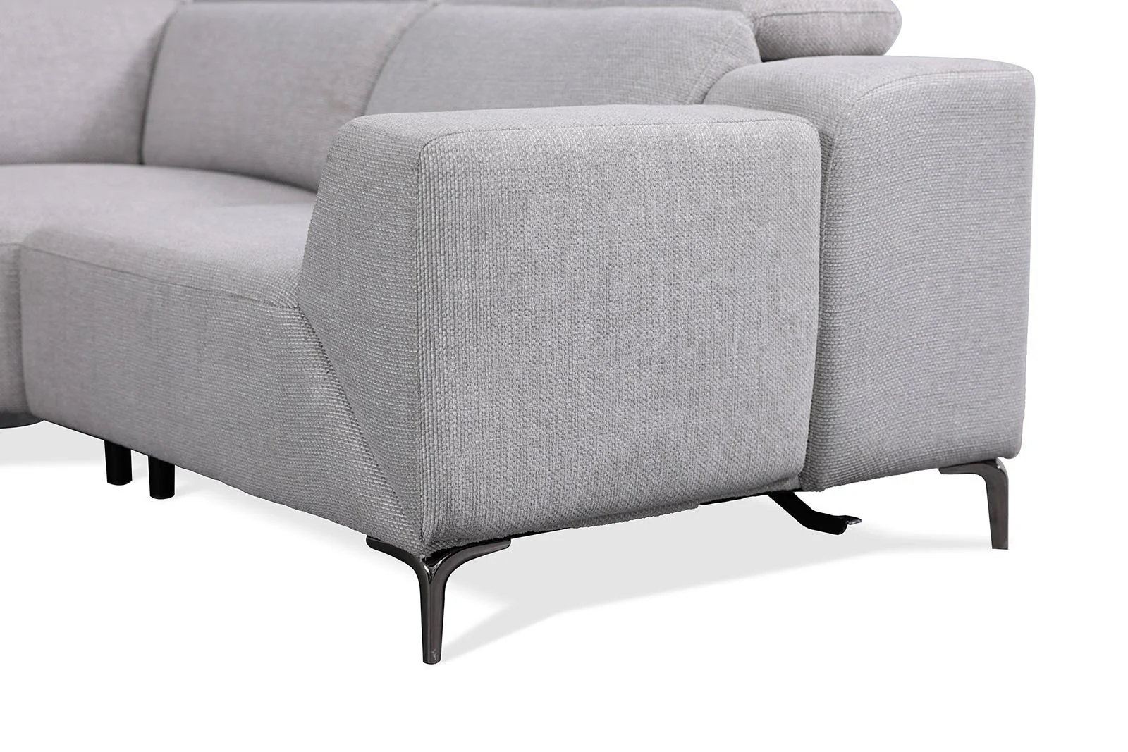 Melancton Power Sectional, Light Gray - Image 8