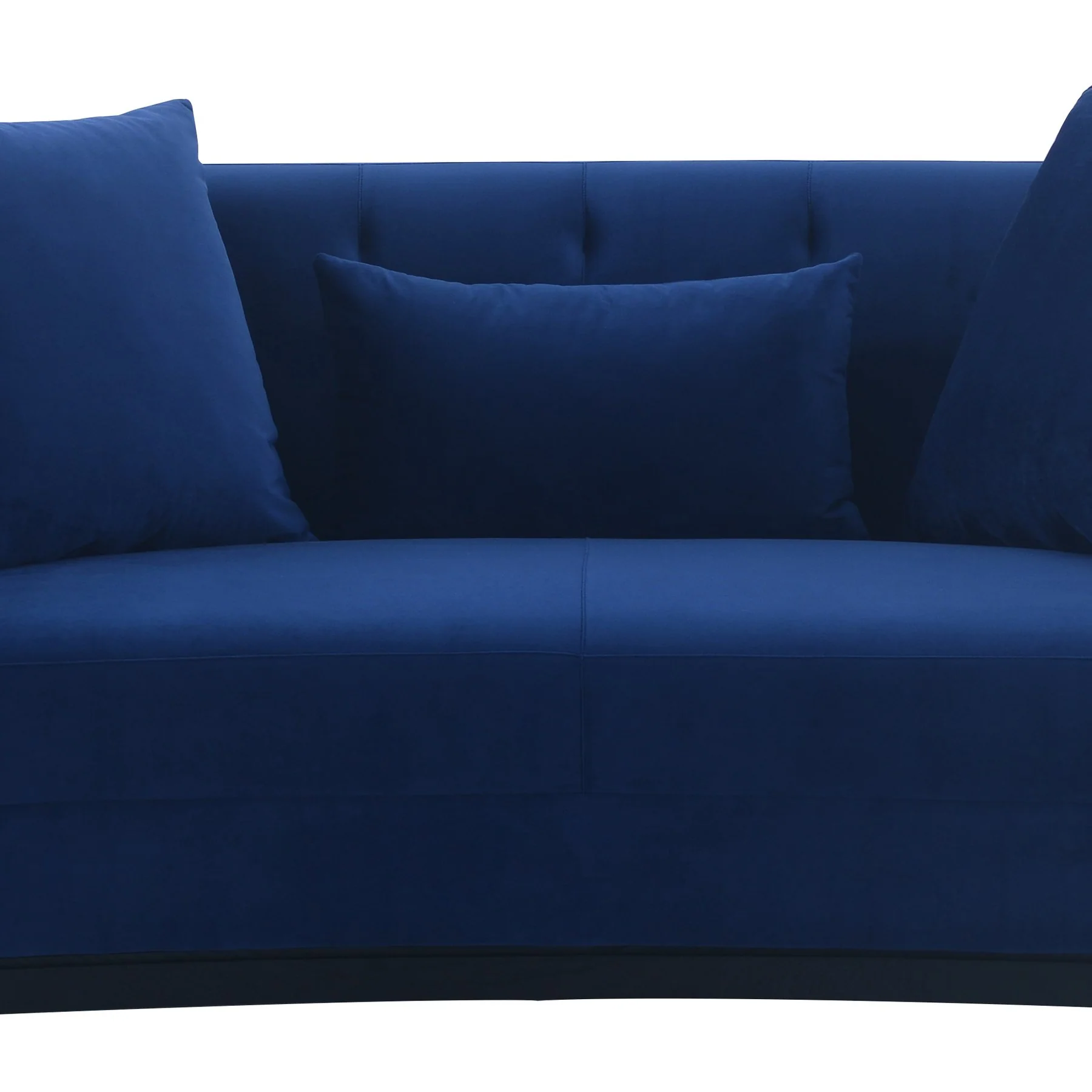 Melange 3 Piece Blue Velvet Living Room Seating Set - Image 5