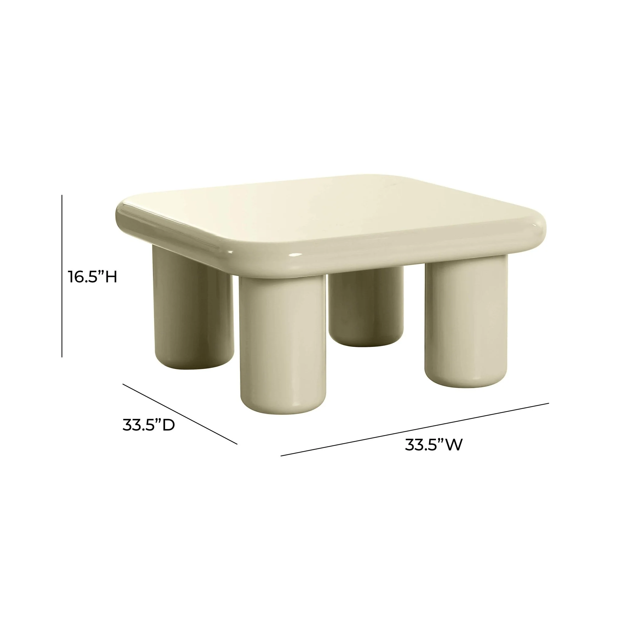 Memphis Cream Coffee Table - Image 6