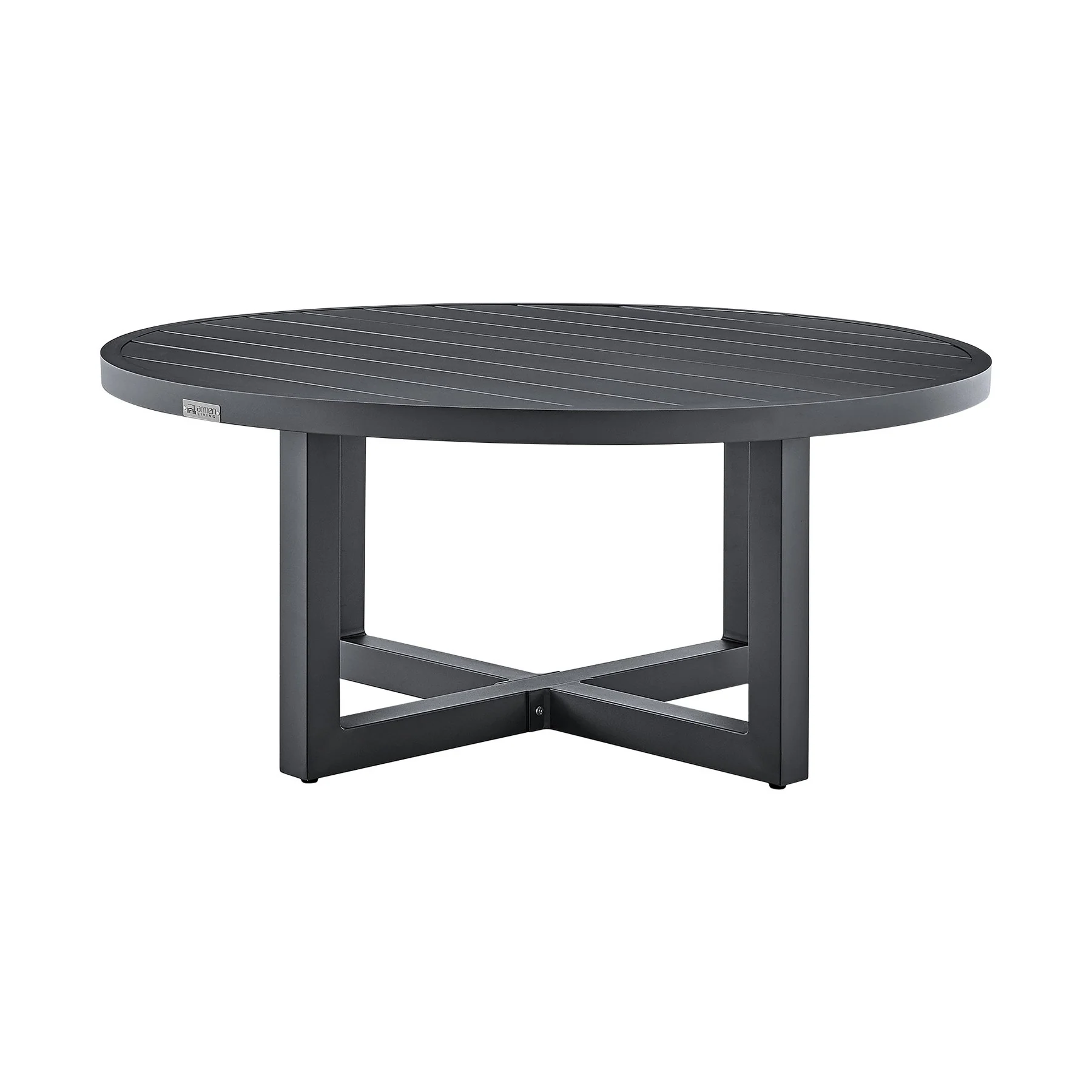 Menorca 3 Piece Patio Outdoor Swivel Seating Set in Dark Gray Aluminum with Gray Cushions - Image 6