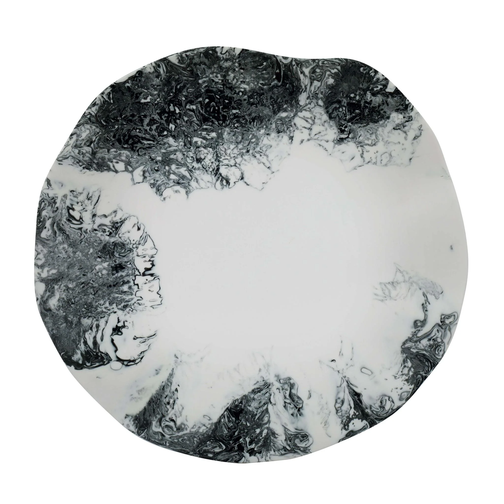 Mera Black & White Resin Petal Tray - Image 2