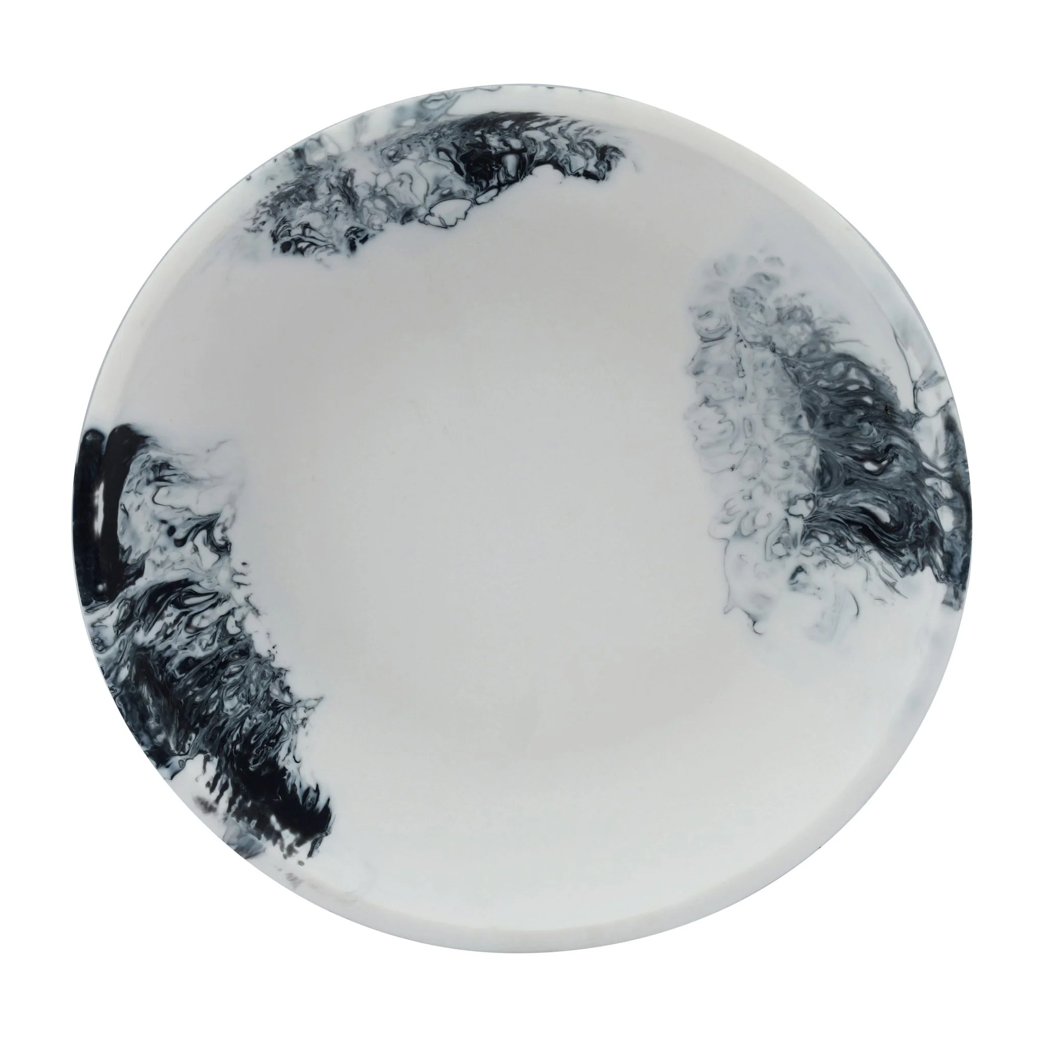 Mera Black & White Resin Serving Bowl - Image 2