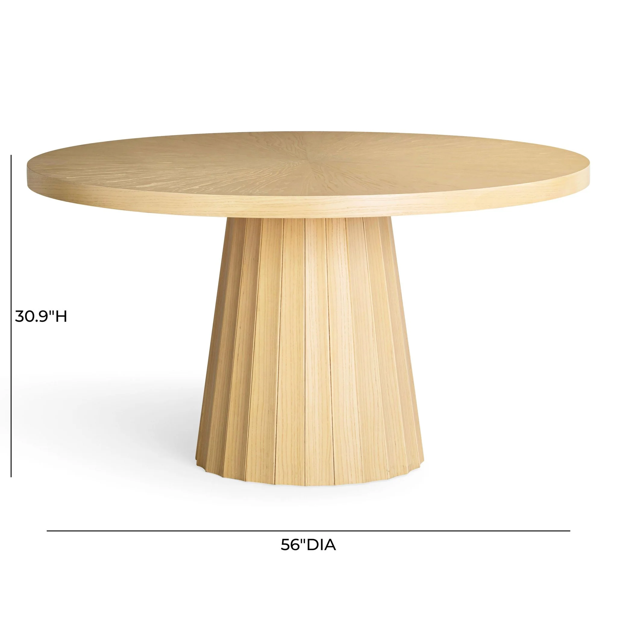 Meri Natural 56" Round Dining Table - Image 5