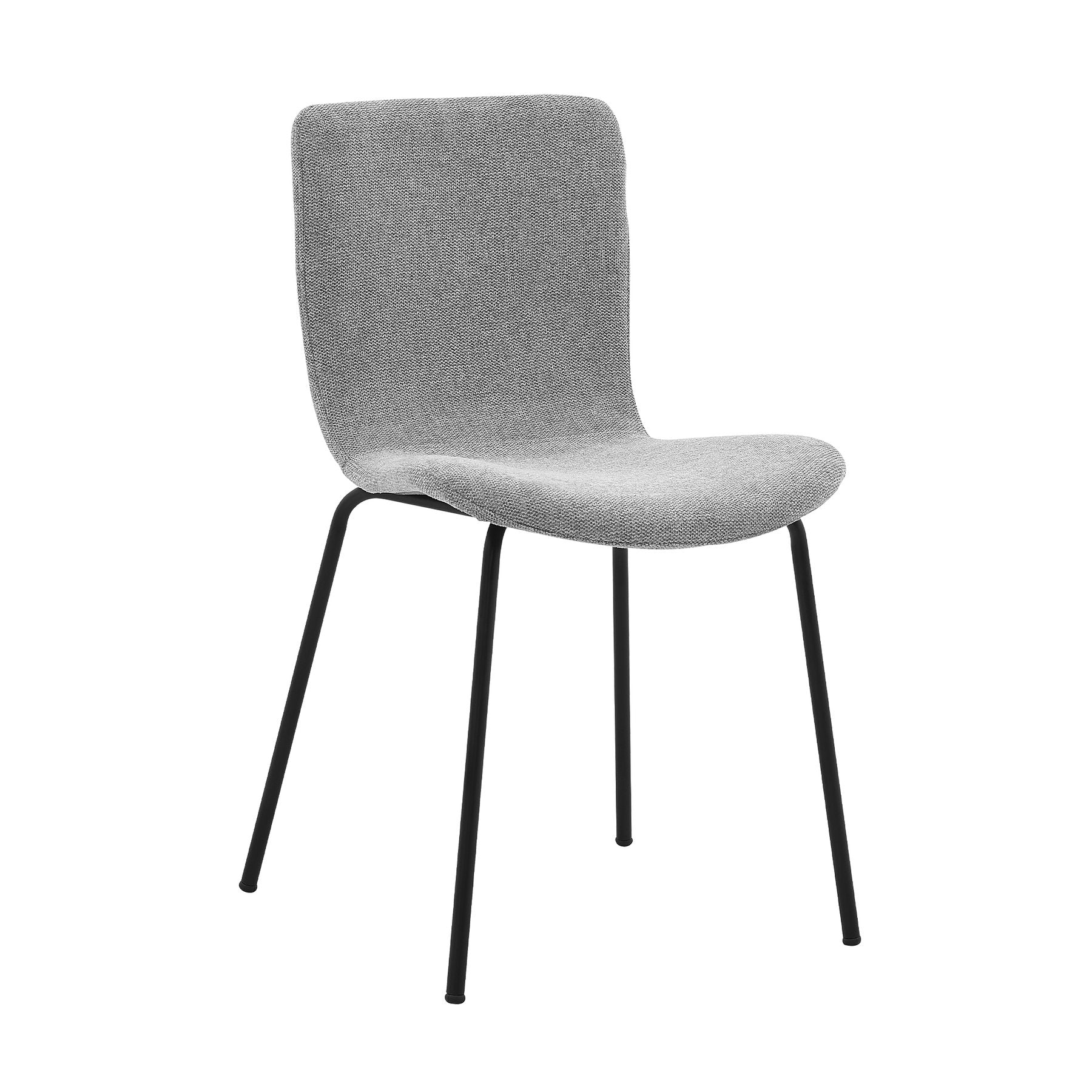 Messina and Gillian Light Gray Fabric 7 Piece Rectangular Dining Set - Image 2