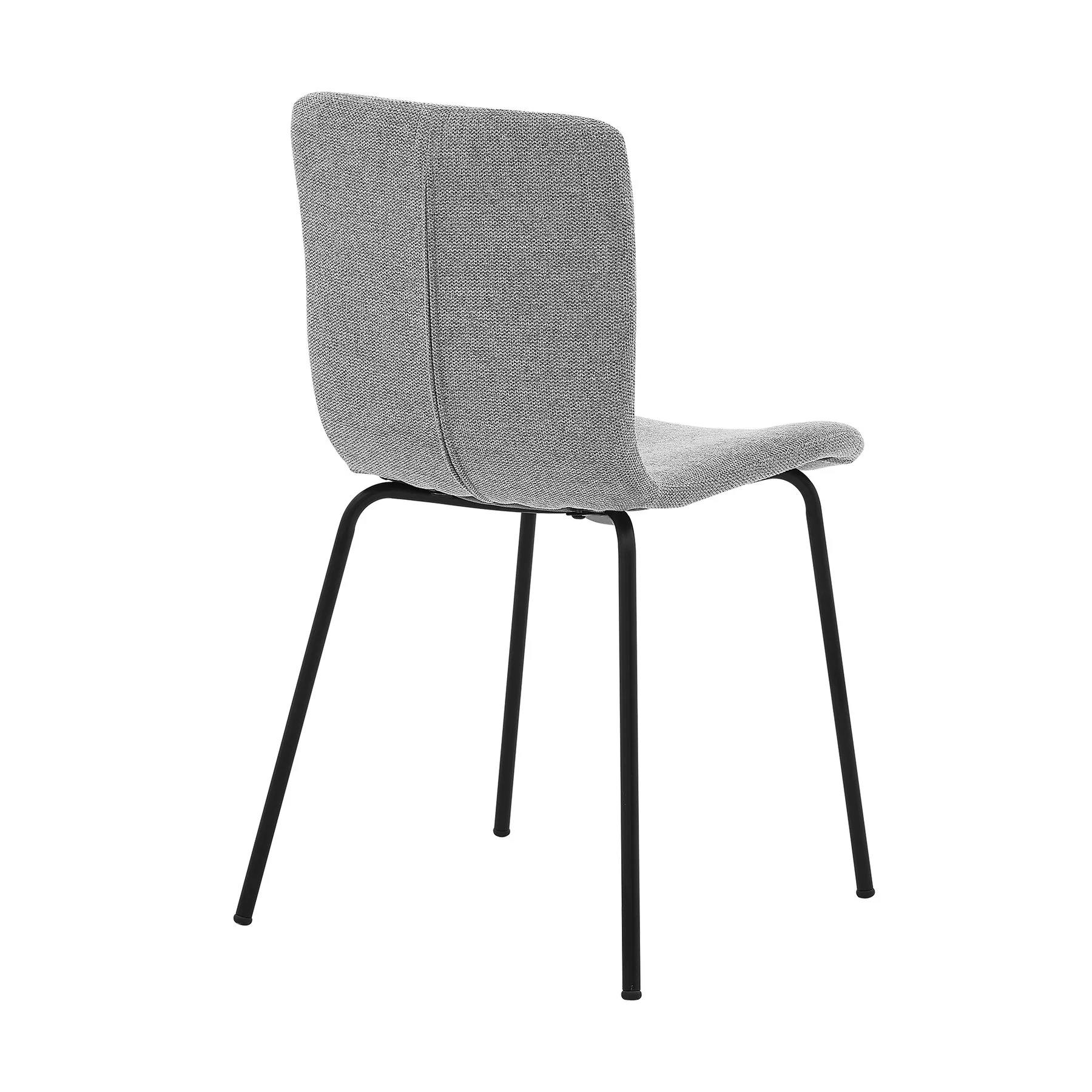 Messina and Gillian Light Gray Fabric 7 Piece Rectangular Dining Set - Image 3
