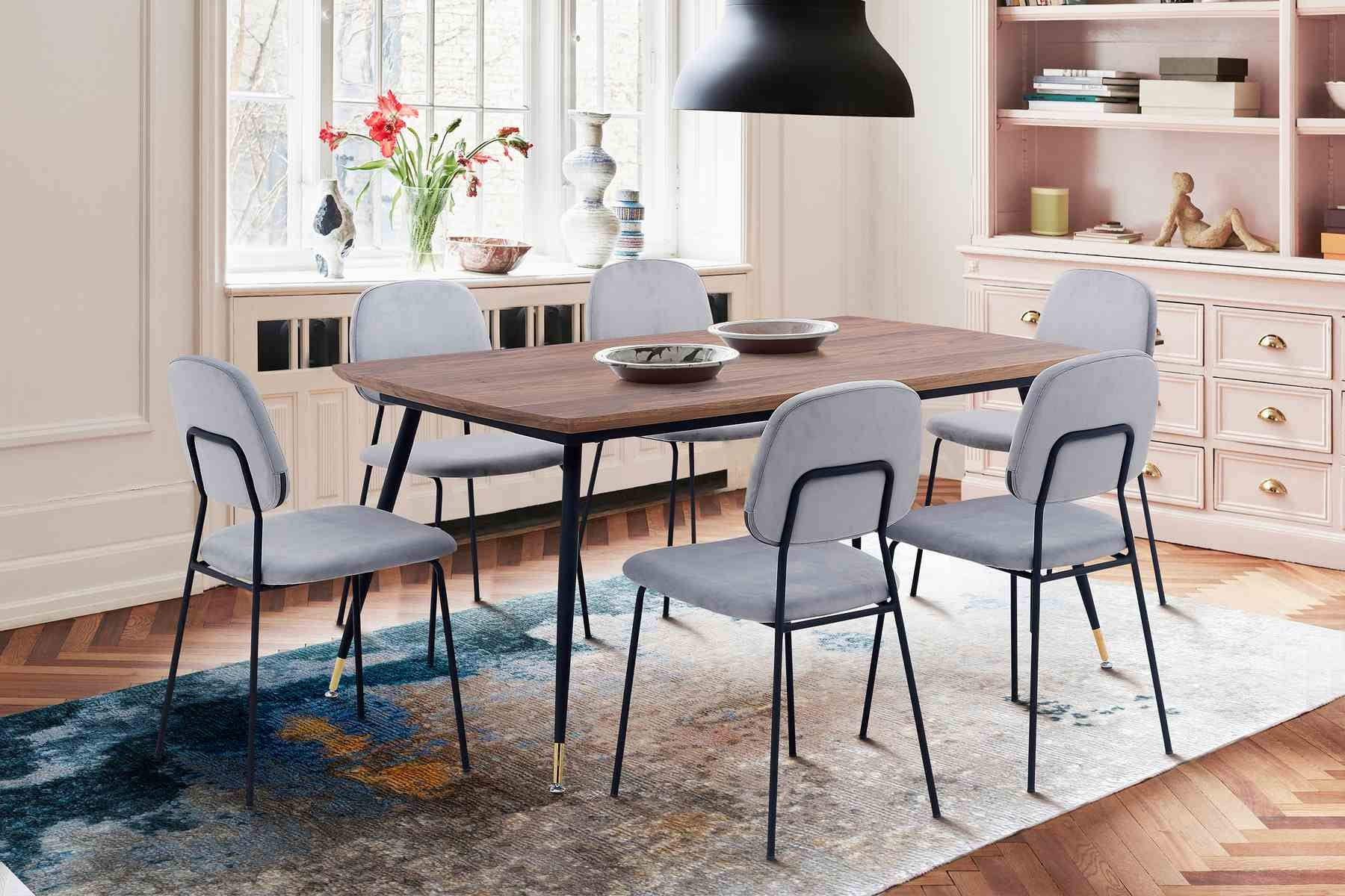 Messina and Lucy 7 Piece Rectangular Dining Set - Image 8
