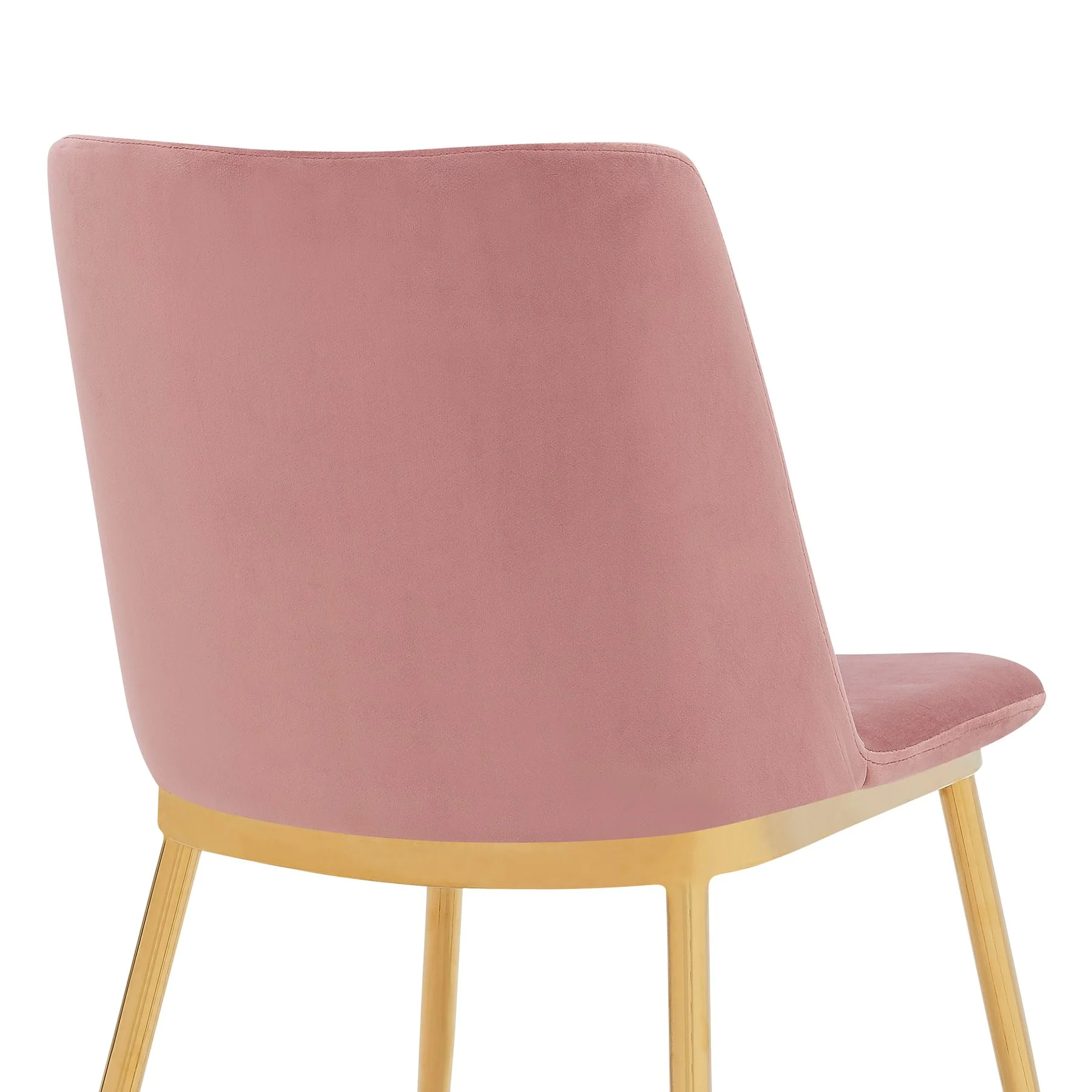 Messina Pink Velvet 7 Piece Rectangular Dining Set - Image 6