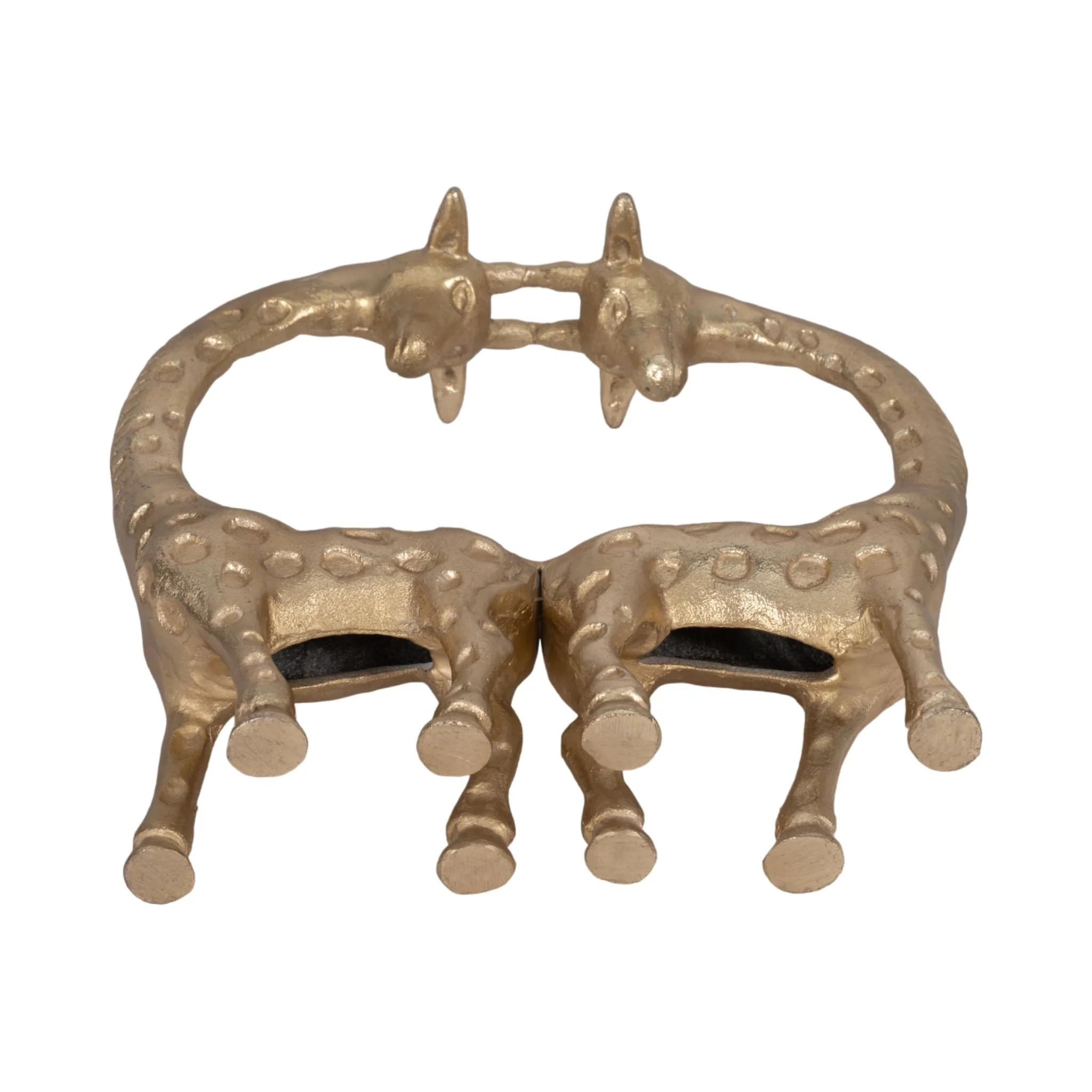 Metal, 10" Couple Girraffe, Gold - Image 6