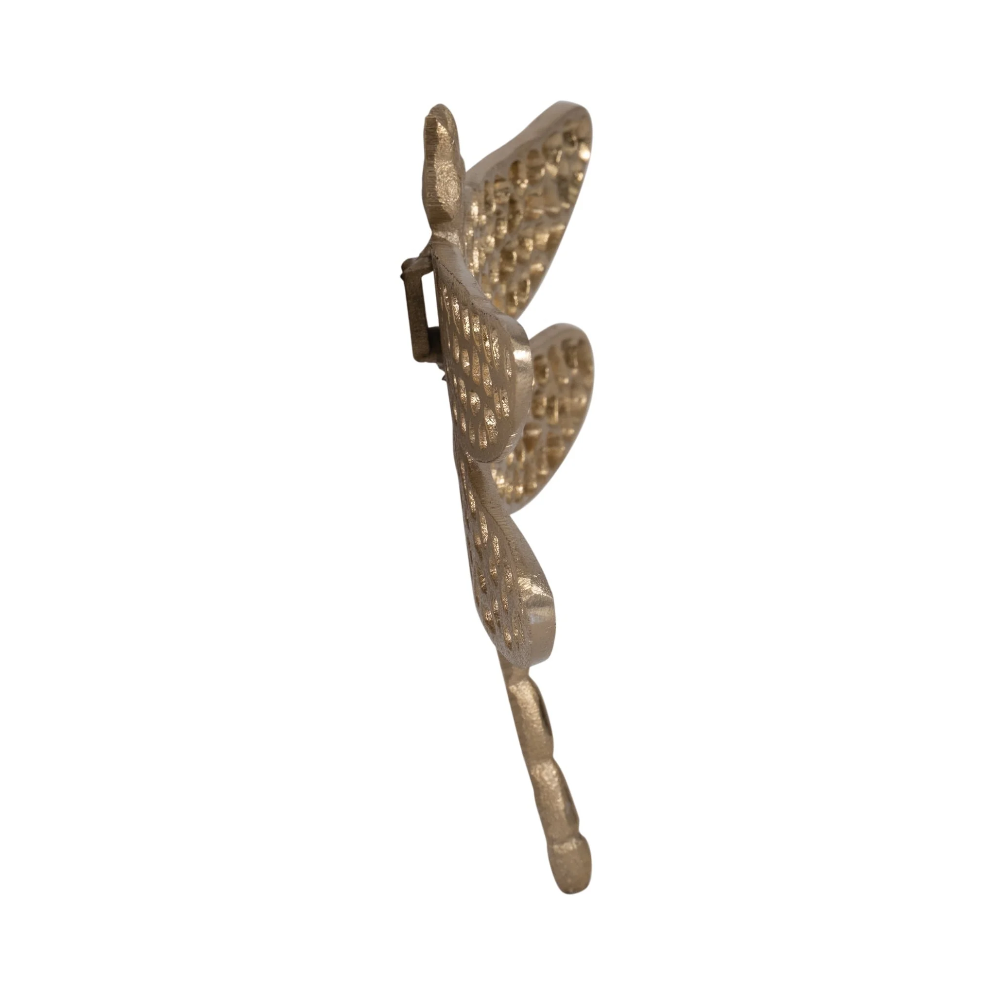 Metal, 10" Dragonfly W/ Cutouts , Gold - Image 3